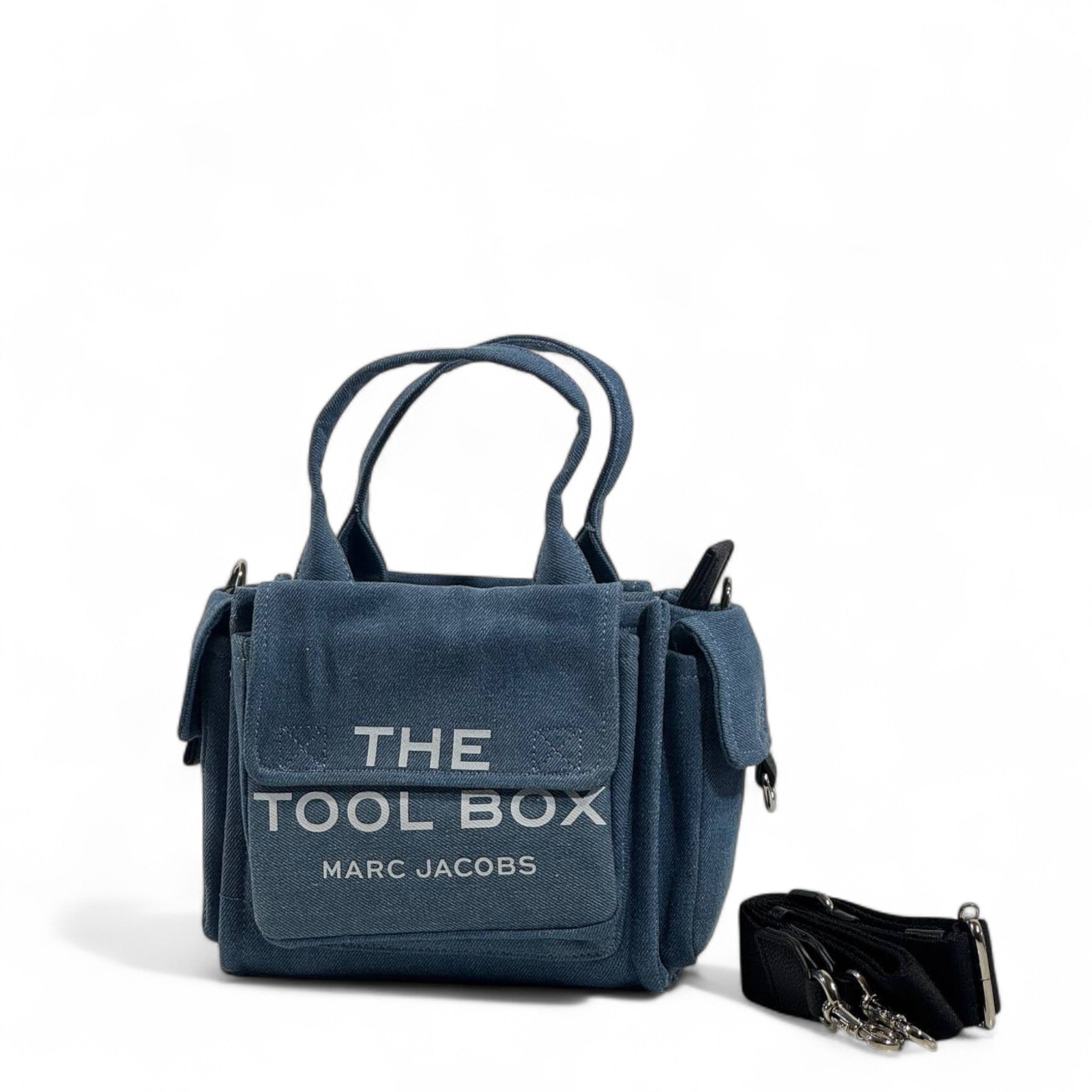 Marc Jacobs “The Tool Box” Mini Bag 💙 | Denim Blue Statement Crossbody