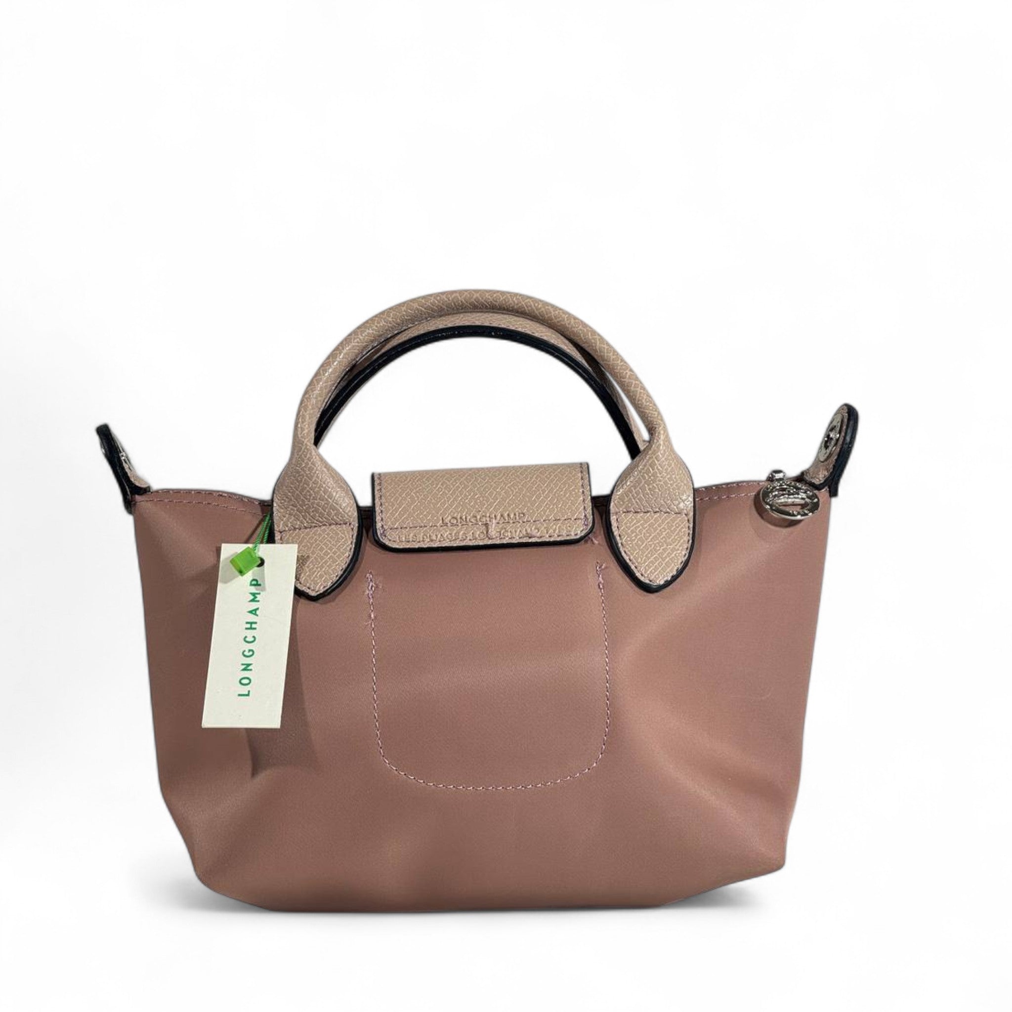 Longchamp Le Pliage Top Handle Bag 🌸 Nude Pink & Beige | Crossbody Strap Included