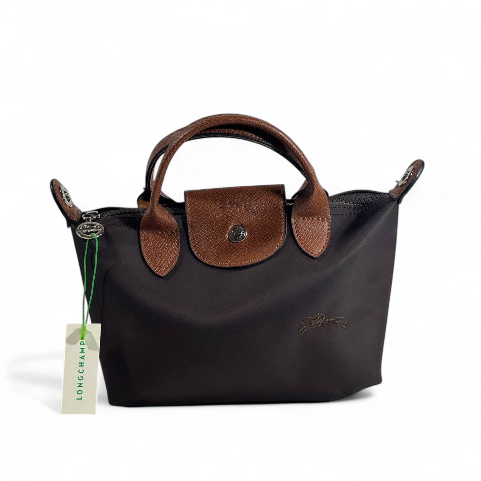 Longchamp Le Pliage Top Handle Bag 🤎 Brown | Elegant Crossbody with Strap