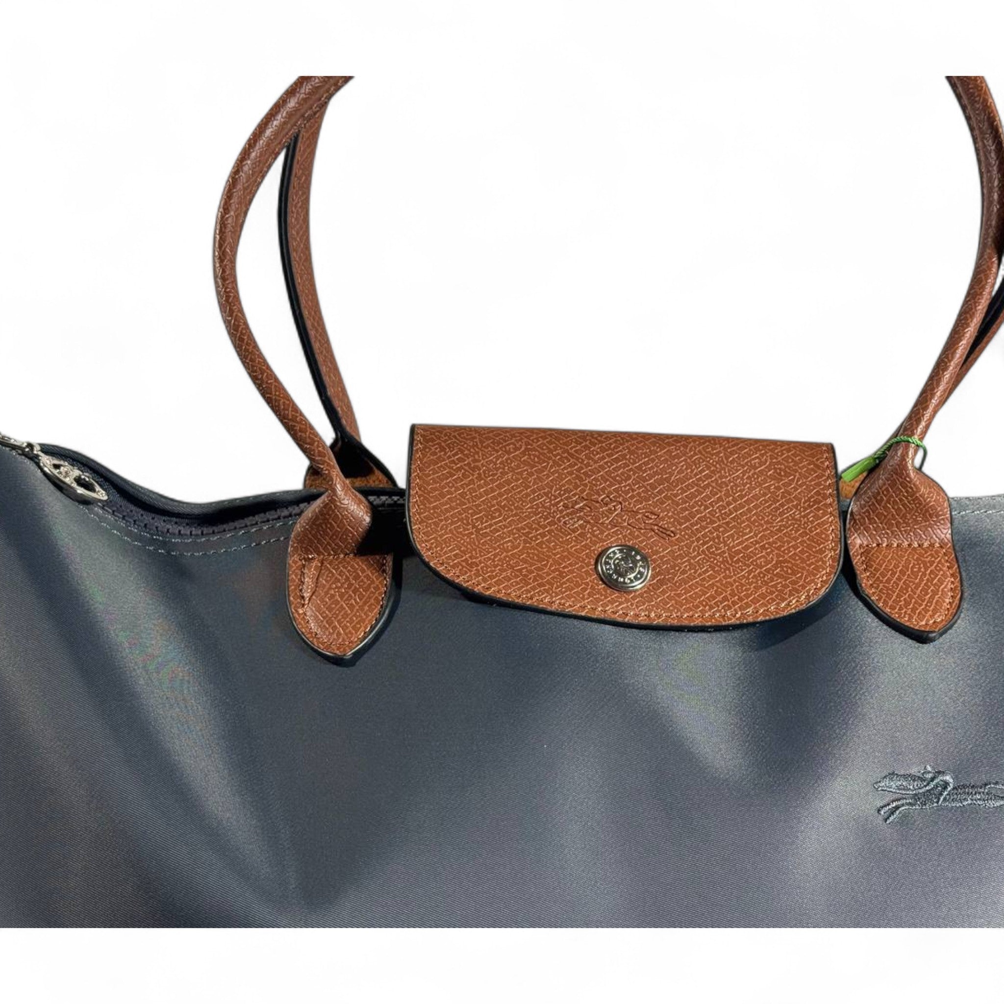 Longchamp Le Pliage Large Tote – Elegant Grey & Brown 🩶🤎