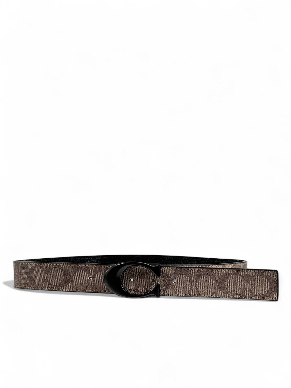 ✨ Coach Reversible “C” Monogram Belt 🖤 Brown & Black — 110 cm | Luxury Unisex Style