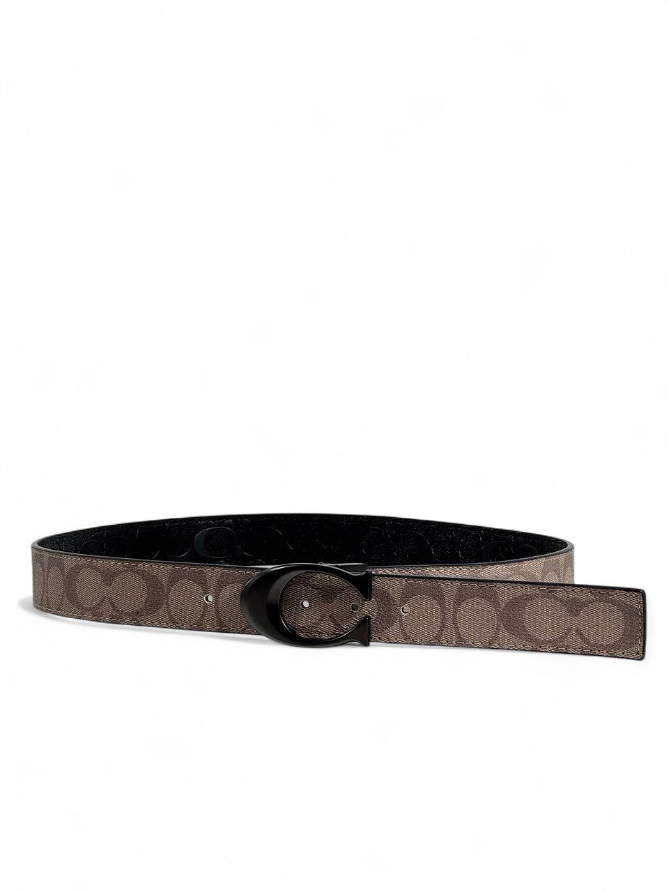 ✨ Coach Reversible “C” Monogram Belt 🖤 Brown & Black — 110 cm | Luxury Unisex Style