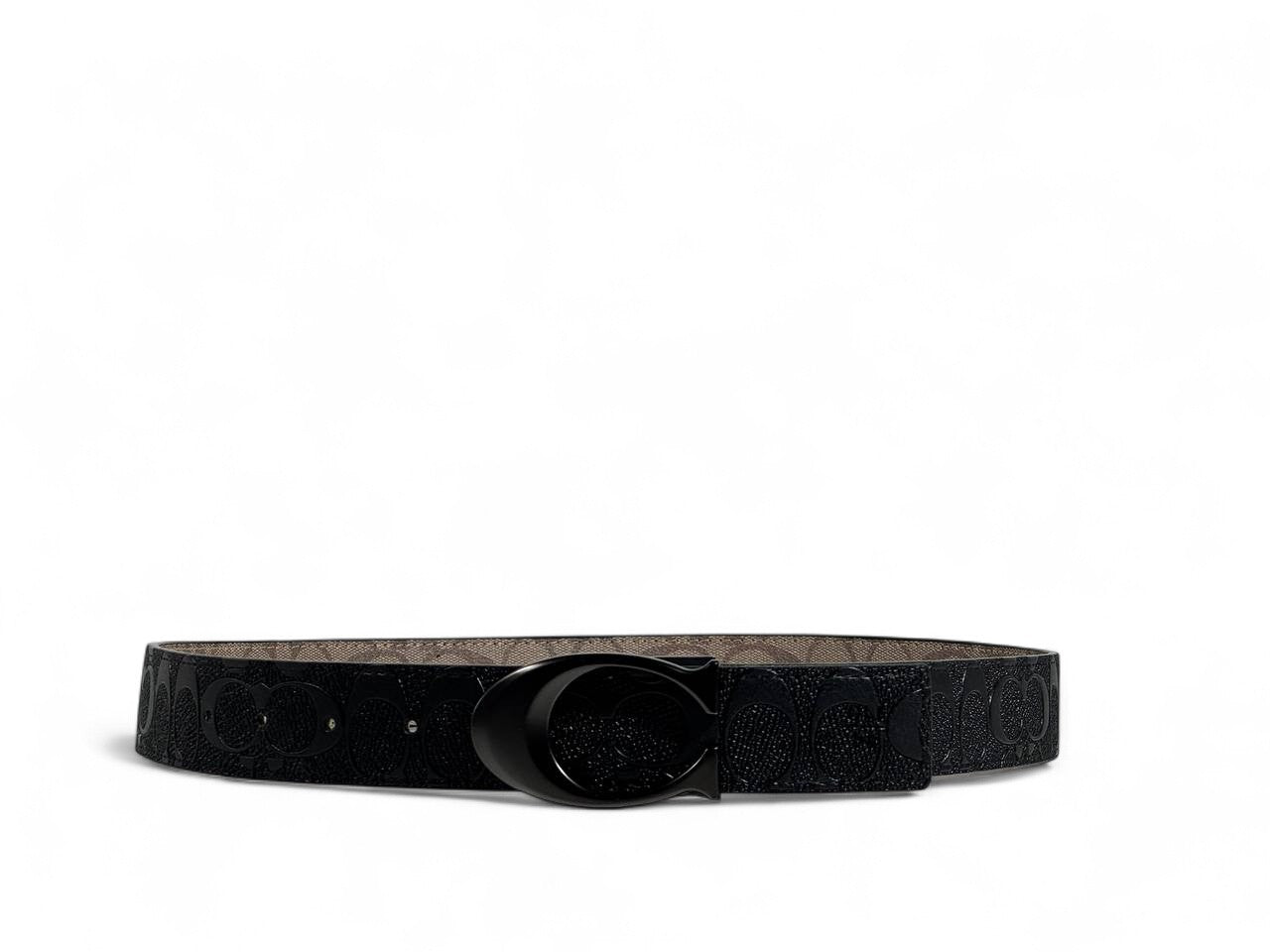 ✨ Coach Reversible “C” Monogram Belt 🖤 Brown & Black — 110 cm | Luxury Unisex Style