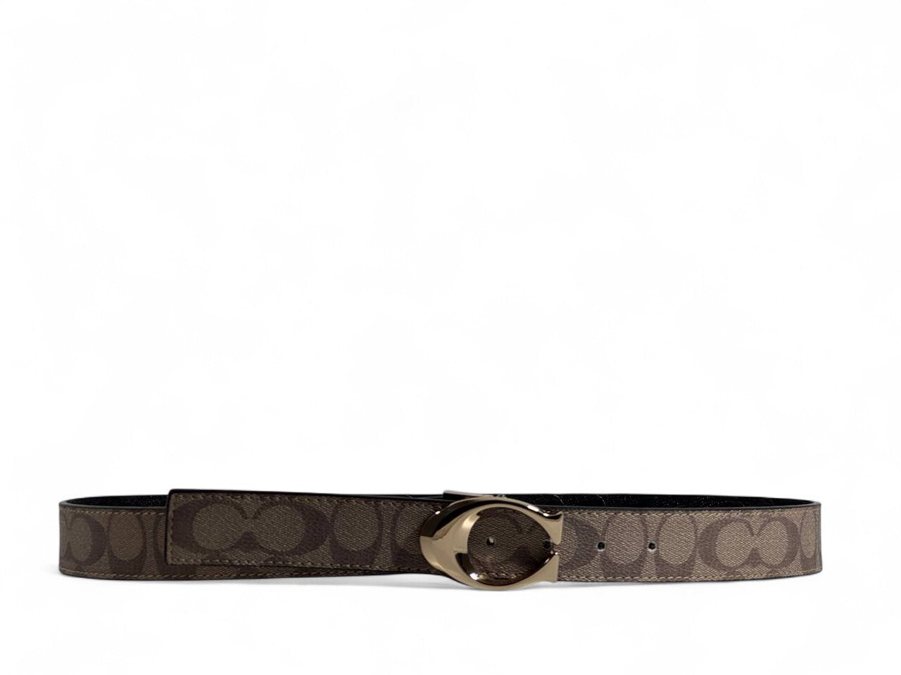 Luxury Double-Face Coach Belt 🖤🤎 | Brown & Black | 120 cm | Reversible Elegance ✨