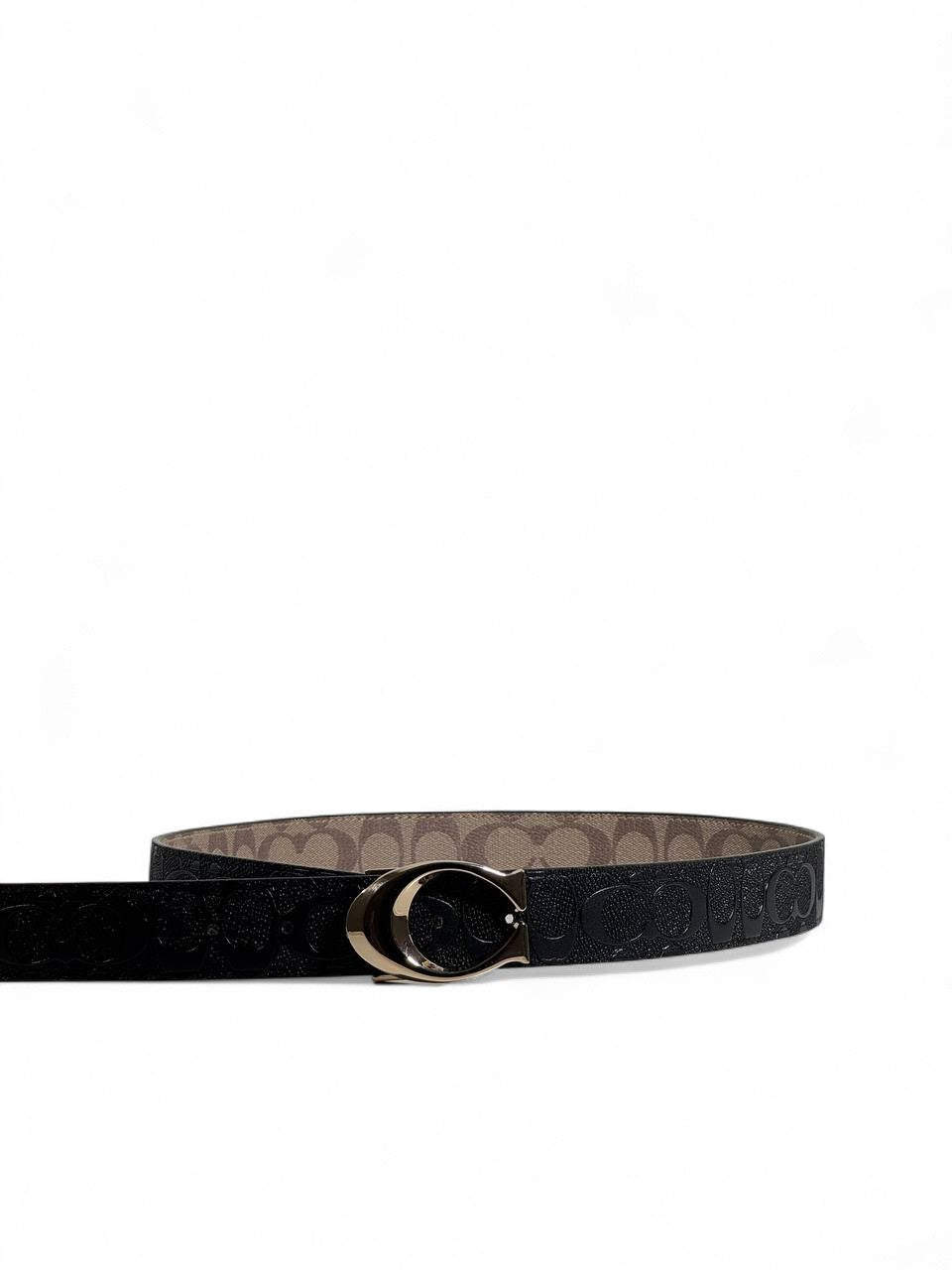 Luxury Double-Face Coach Belt 🖤🤎 | Brown & Black | 120 cm | Reversible Elegance ✨