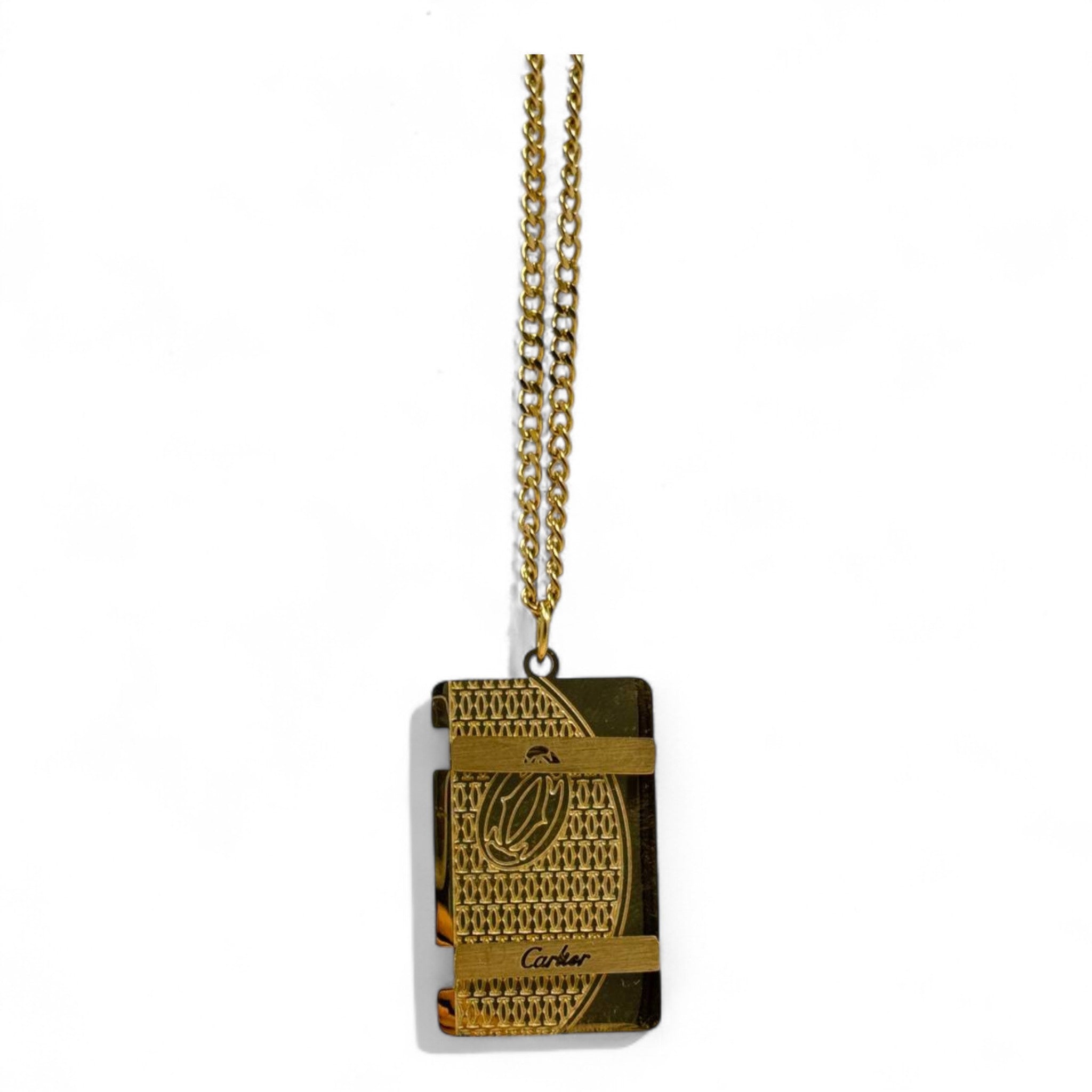 💫 Cartier-Inspired Gold Pendant – Original Stainless Steel | 40cm