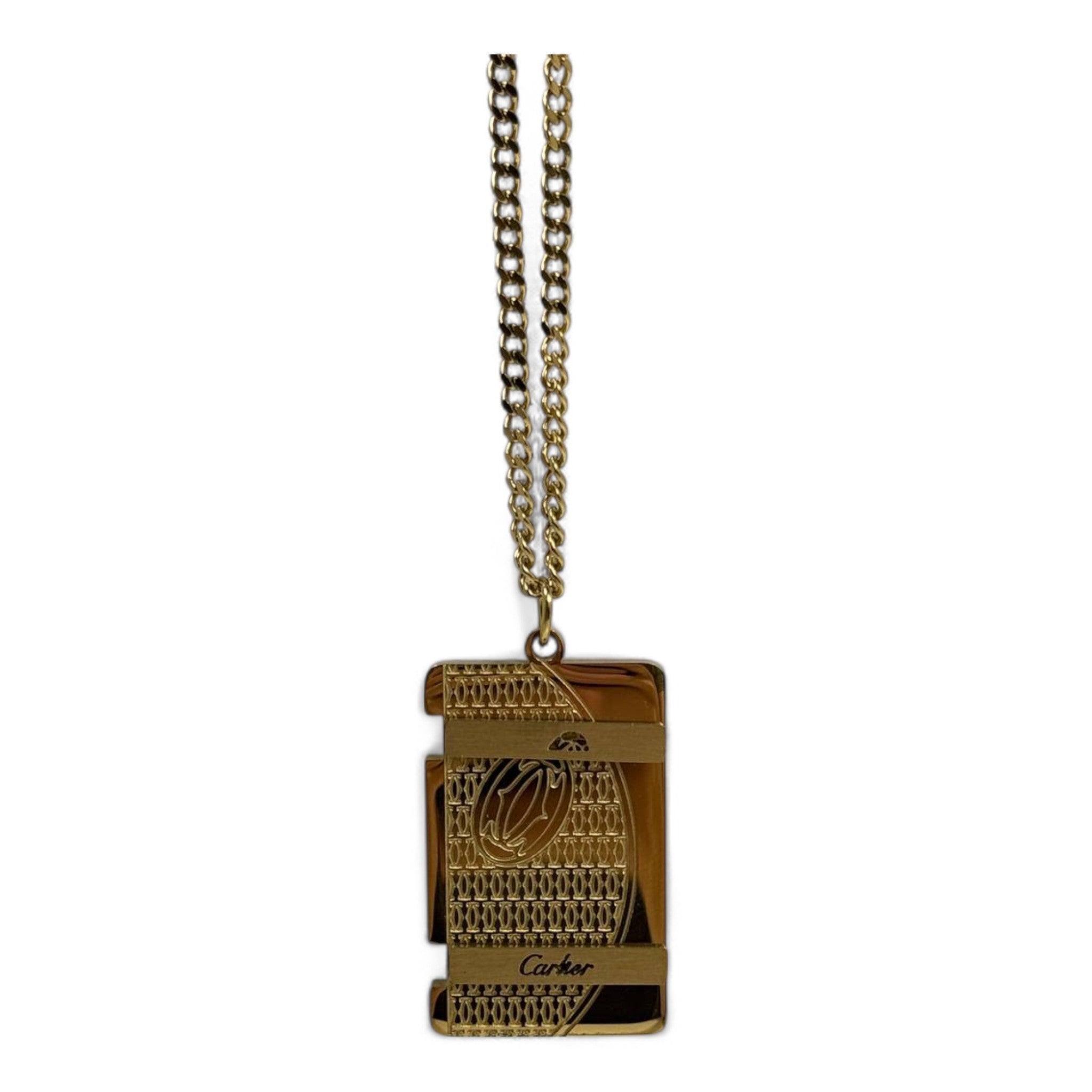 💎 Cartier-Inspired Luxe Pendant – Gold Stainless Steel | 40cm