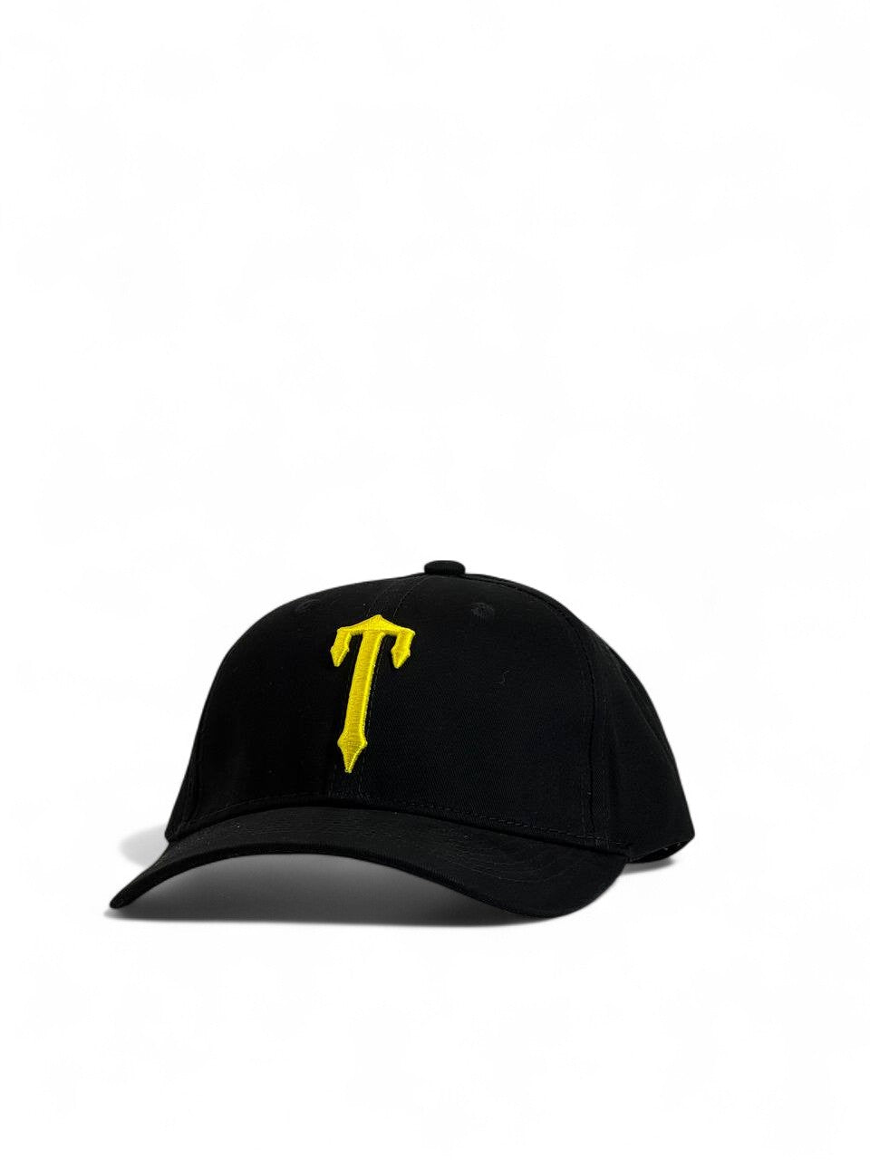 Trapstar Black & Yellow “T” Logo Cap 🖤💛 | Bold Urban Streetwear