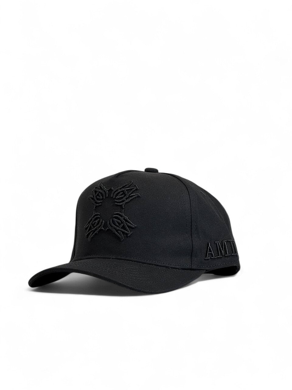 Amiri All-Black Embroidered Cap 🖤 | Luxury Minimal Streetwear 🧨🔥