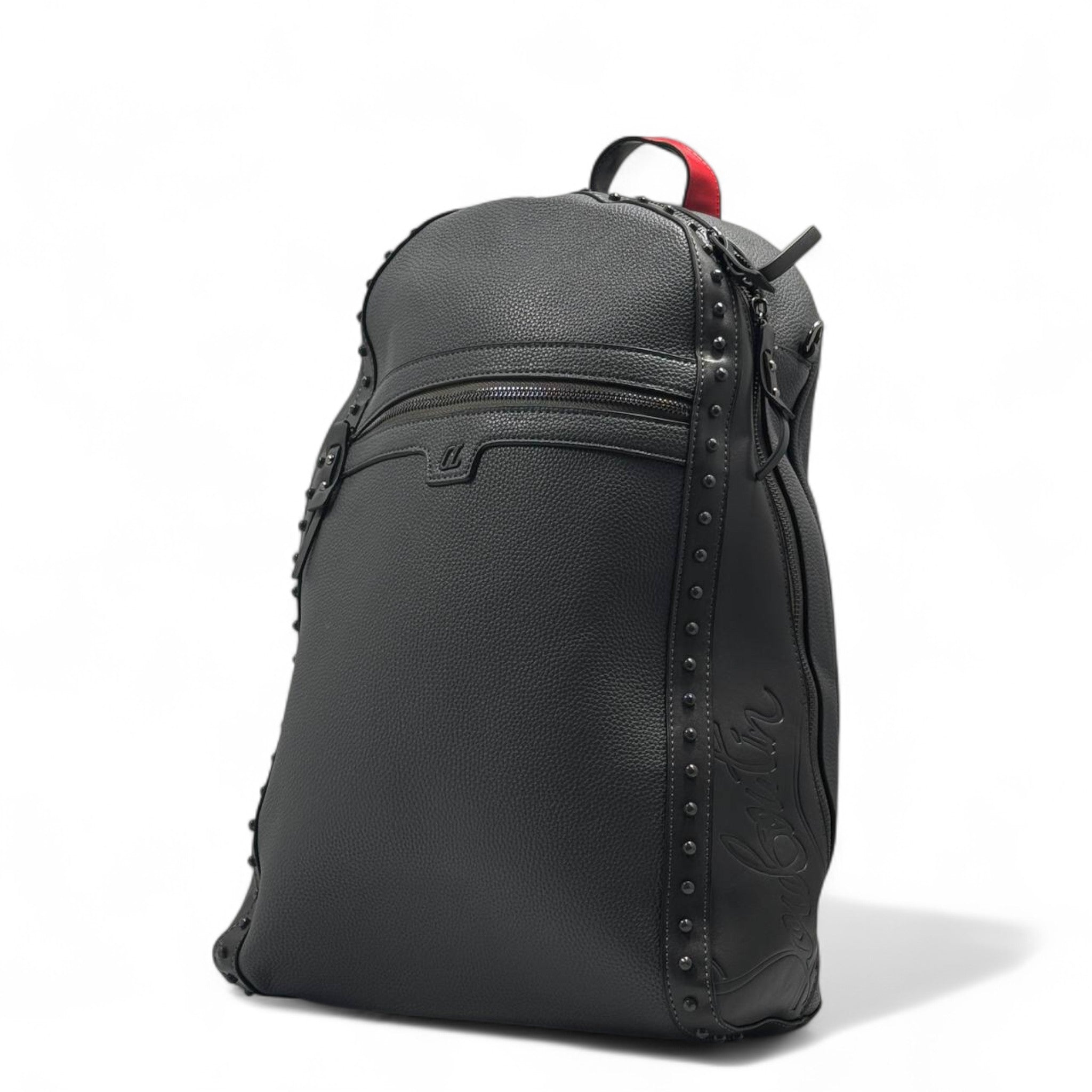 🎒 Christian Louboutin Leather Backpack – Signature Studded Luxury