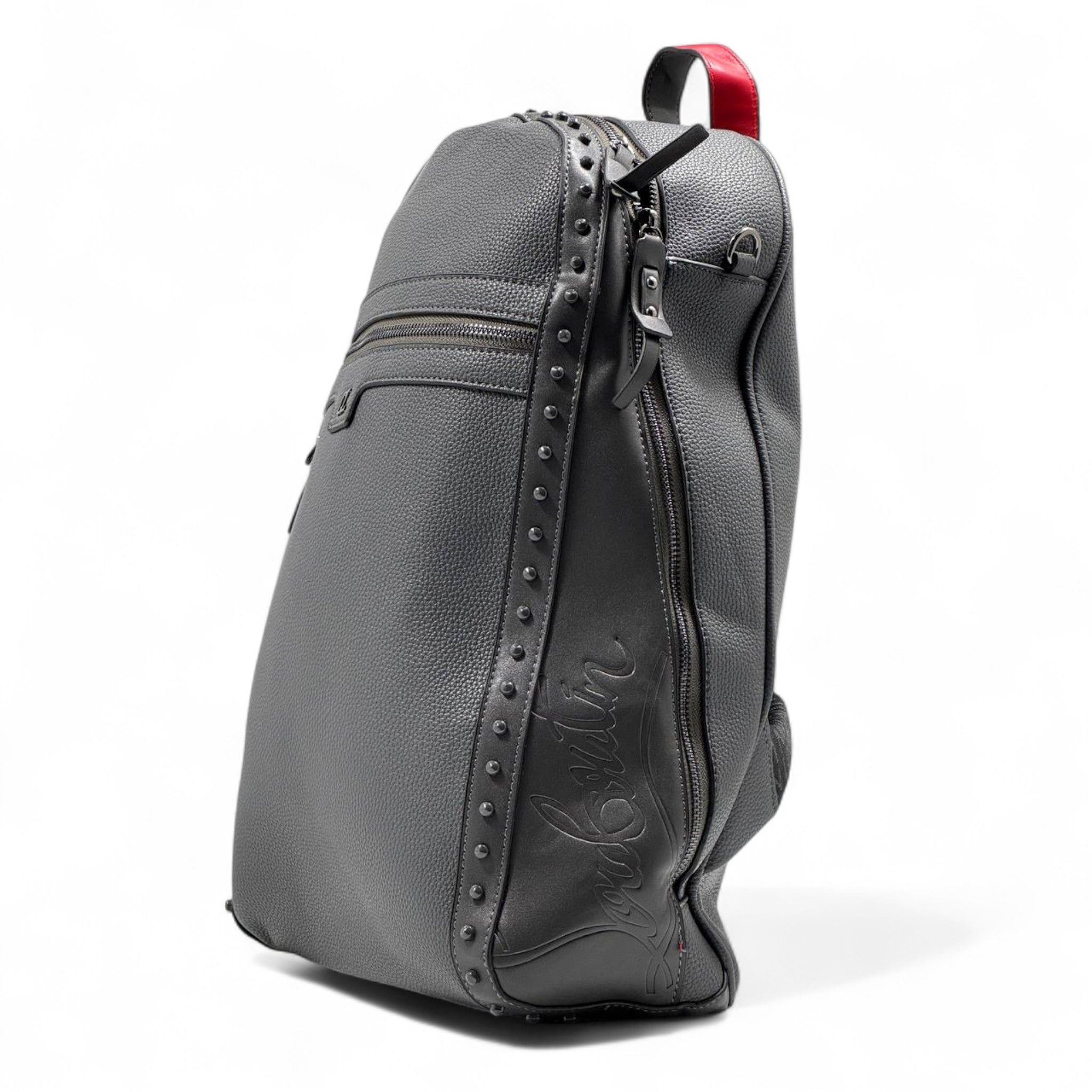 🎒 Christian Louboutin Leather Backpack – Signature Studded Luxury