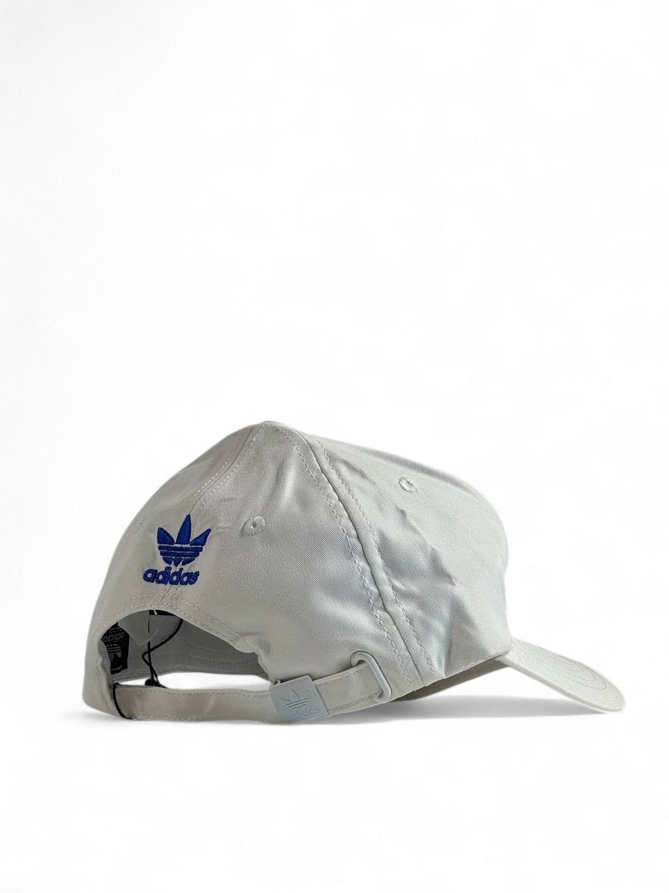 ⚪ Adidas WHITE & Blue Trefoil Cap – Classic Heritage Streetwear 🔵