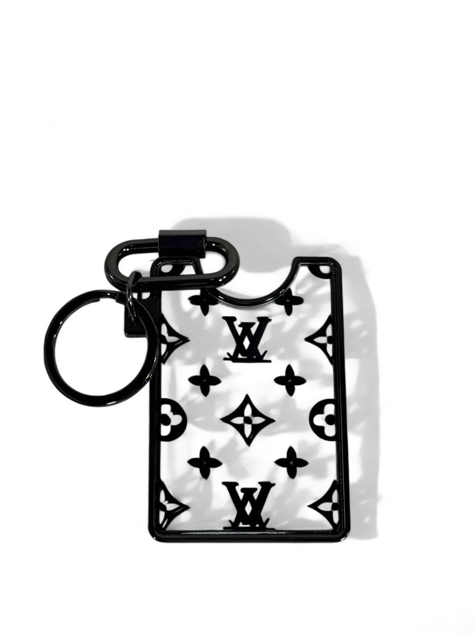 ✨ Louis Vuitton Monogram Black Keychain – Luxury LV Bag Charm 🔑🖤