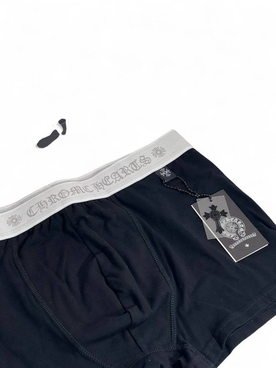 🔥 Chrome Hearts Men’s Boxer Briefs – Black Luxury Underwear 🖤✨