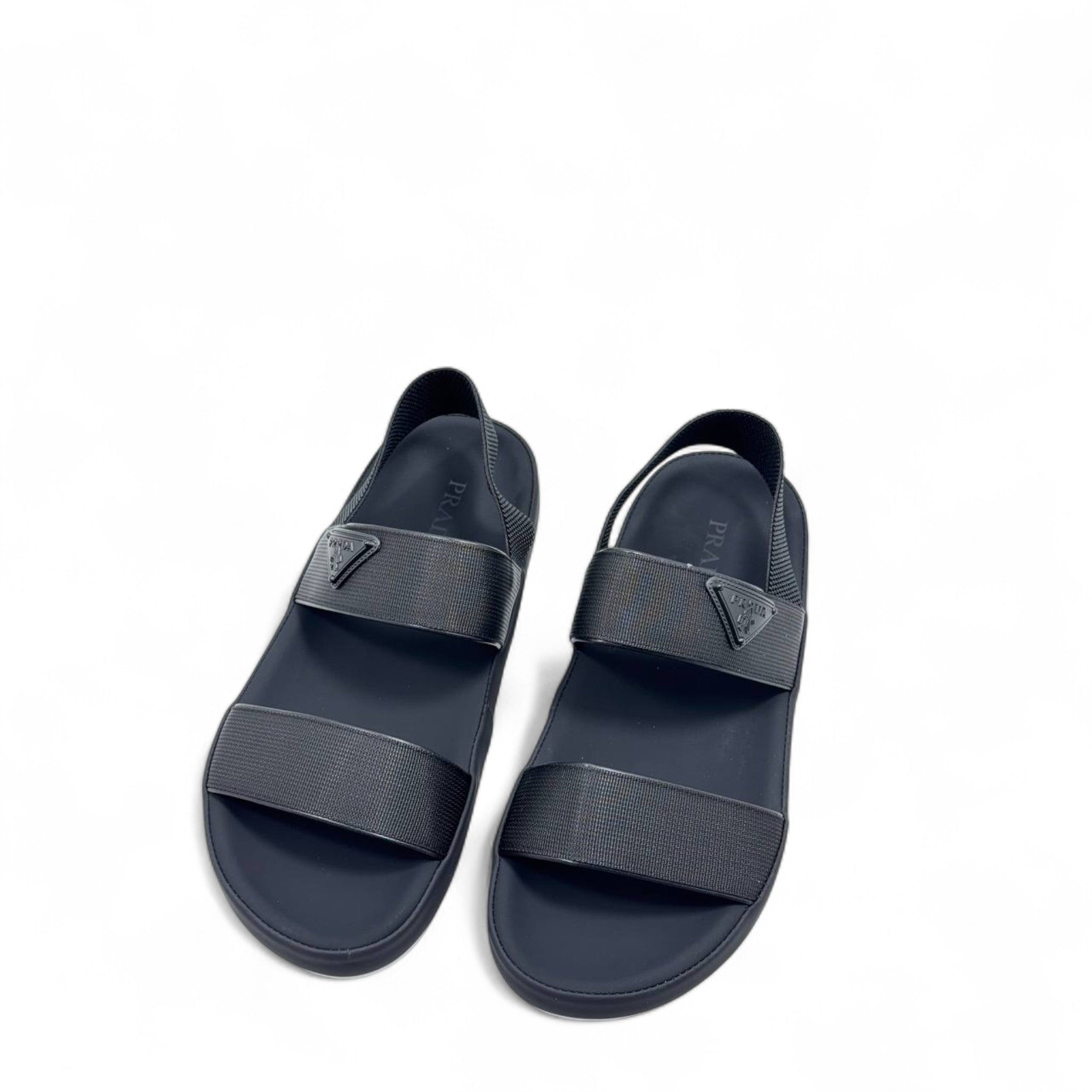Prada Black Slingback Sandals 🖤 – Double-Strap Designer Elegance