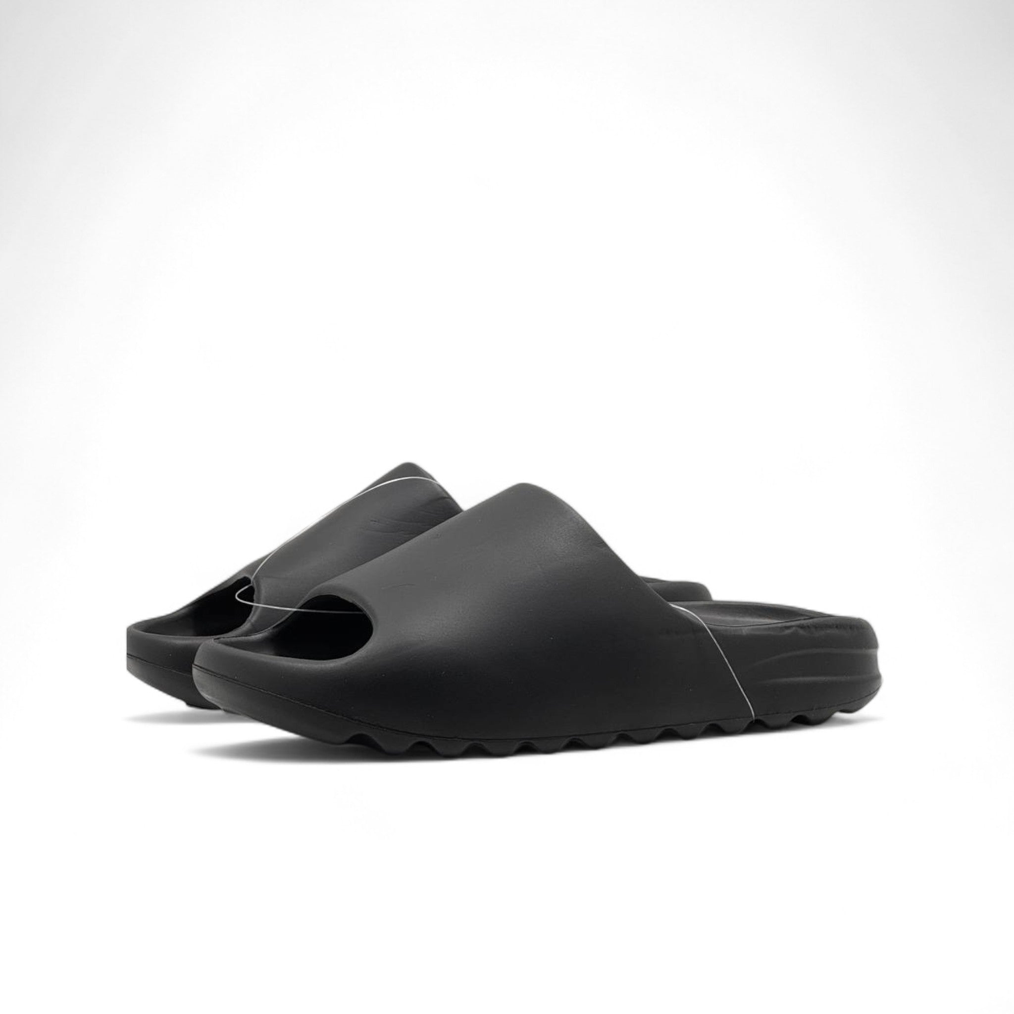 Adidas Black Adilette Slides ⚫ – Cloud Comfort with Minimalist Style