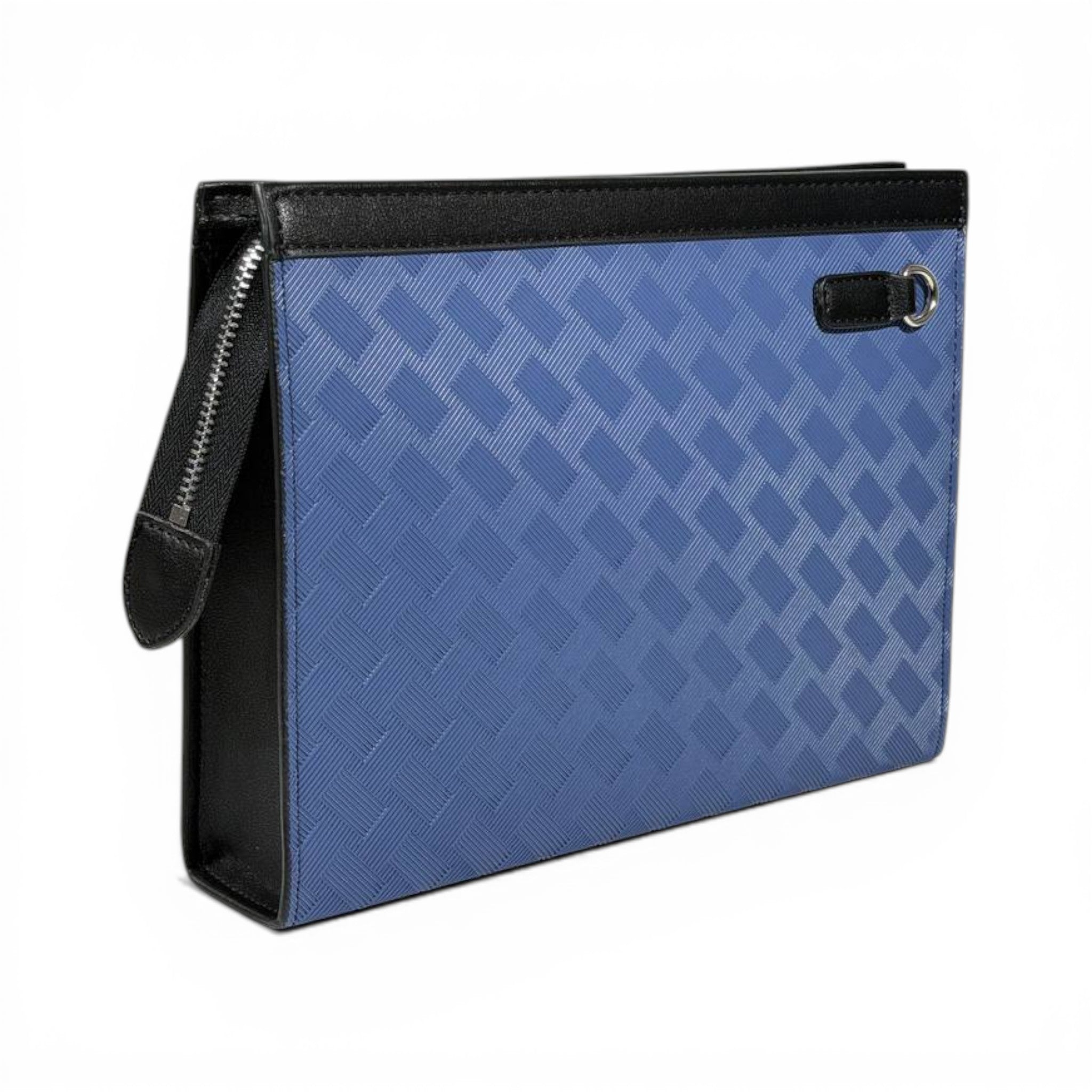 Montblanc Blue Luxury Zip Clutch Pouch 💙✨🖤