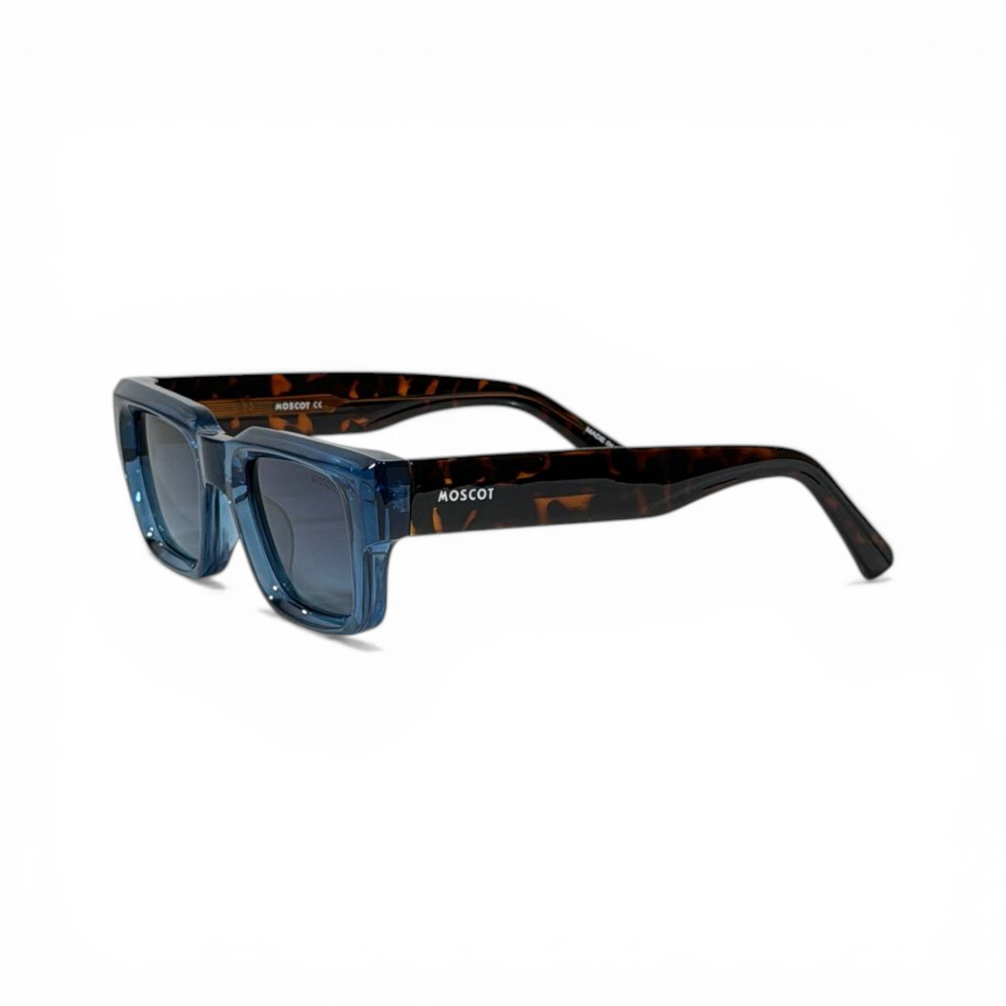 Moscot Blue Crystal Bold Square Sunglasses 🕶️💙✨