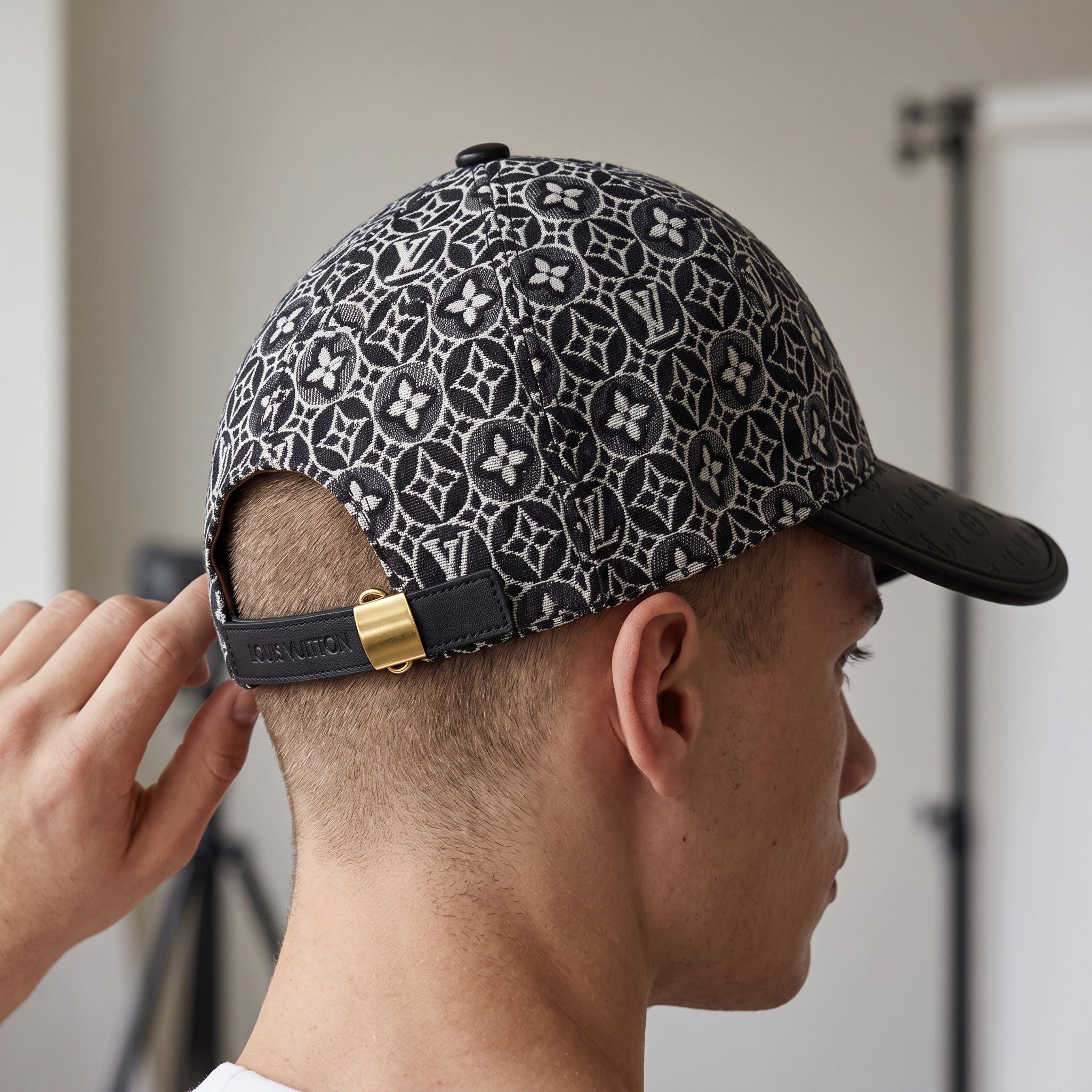 Louis Vuitton Monogram Jacquard Baseball Cap – Black & White