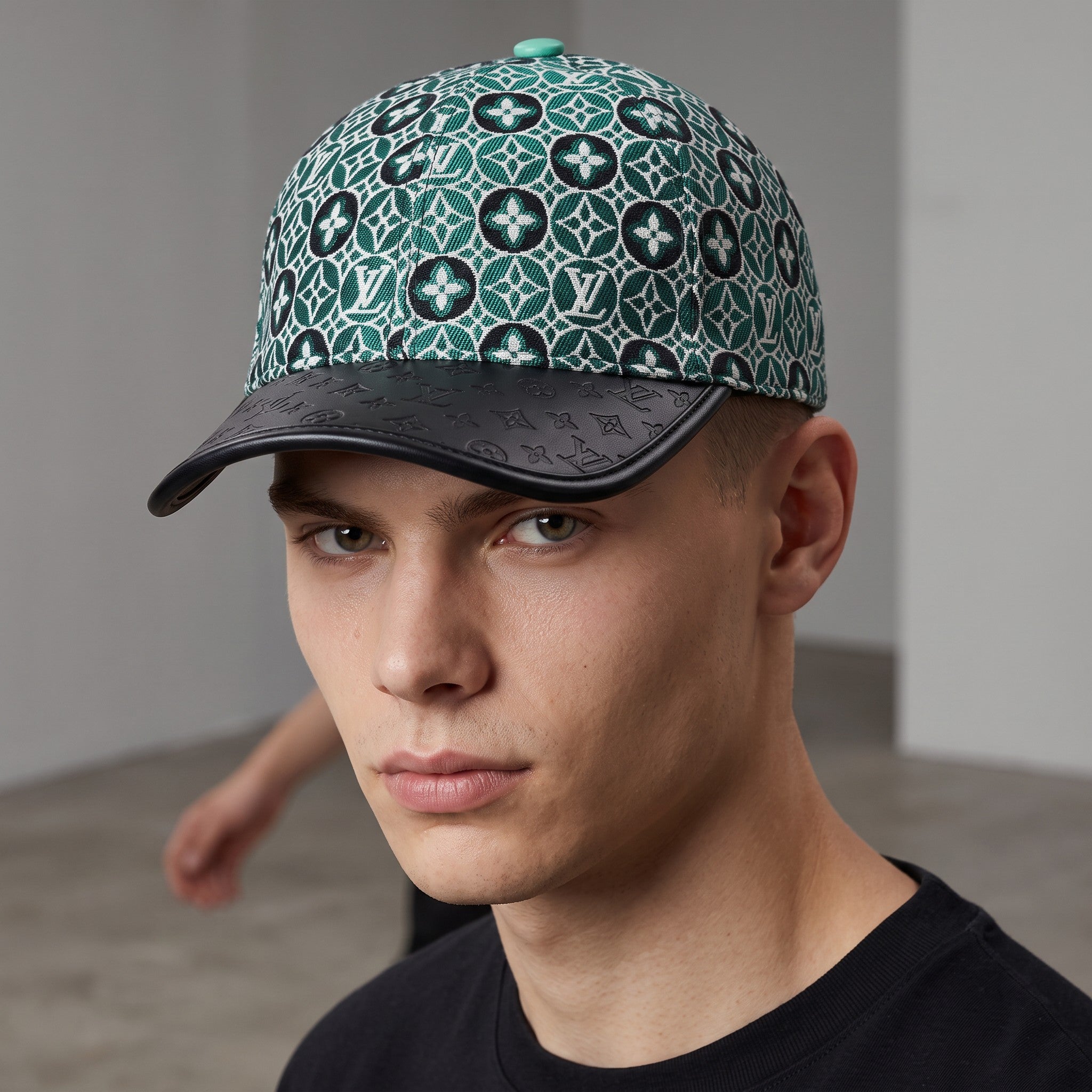 Louis Vuitton Monogram Jacquard Baseball Cap – Green & Black