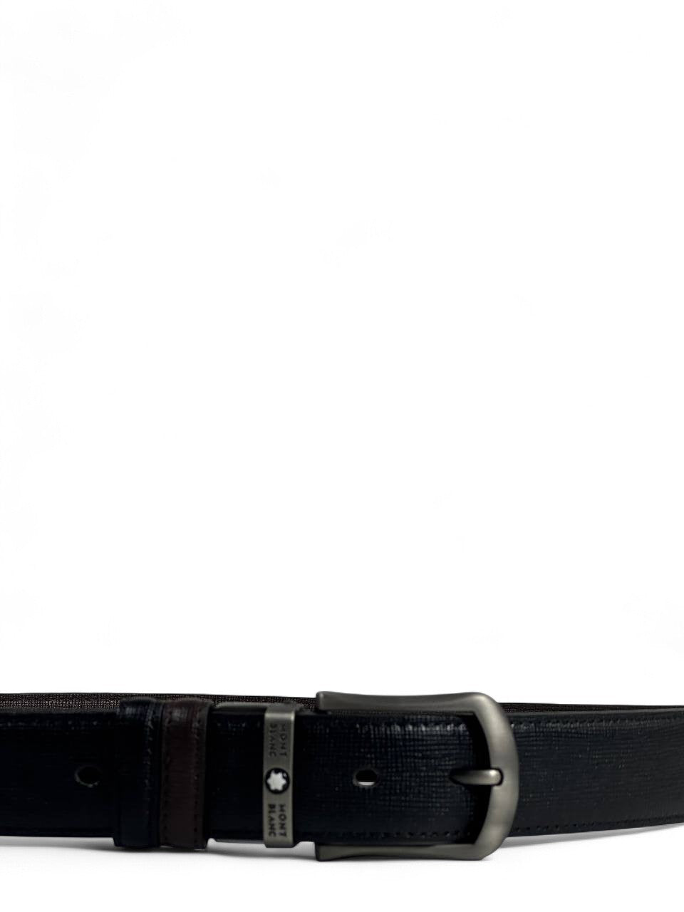 Montblanc Reversible Leather Belt 110 cm 🖤🤎 | Elegant Black & Brown | Signature Buckle