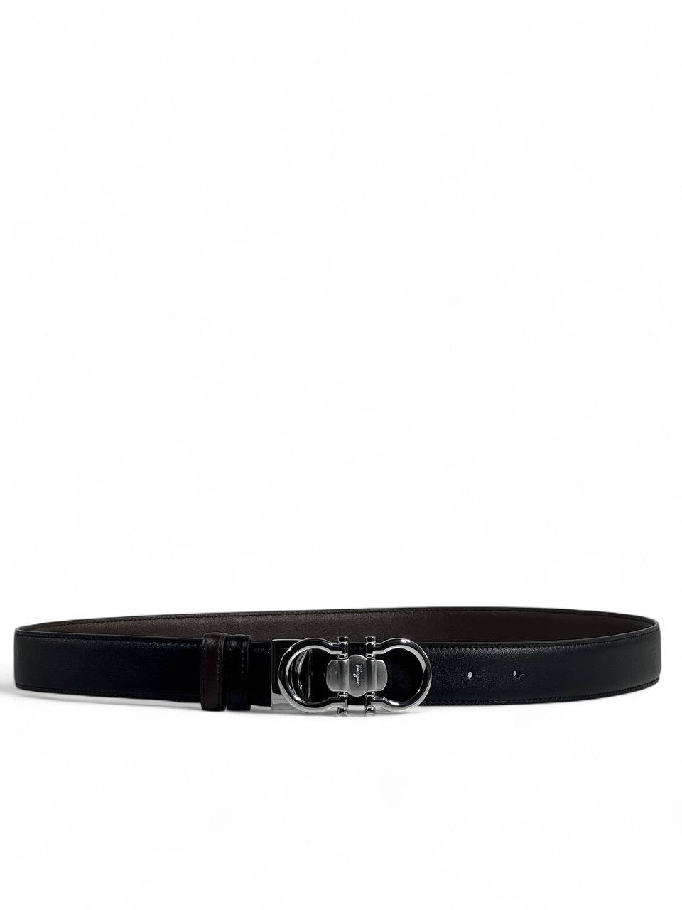 Ferragamo Reversible Leather Belt 110 cm 🖤 | Double-Face | Iconic Gancini Buckle