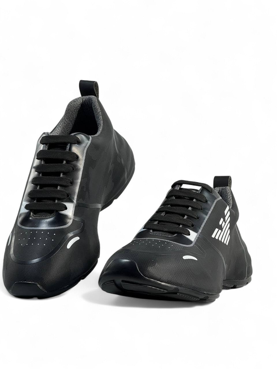 🖤 Emporio Armani Black Eagle Sneakers | Sleek Sporty Luxury Trainers 👟✨