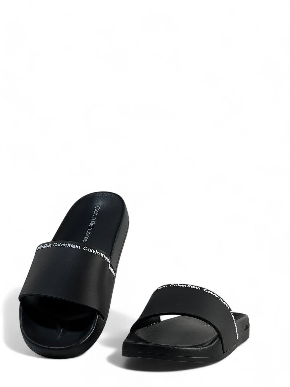 Calvin Klein Jeans Black Slides 🖤 | Minimalist Summer Comfort