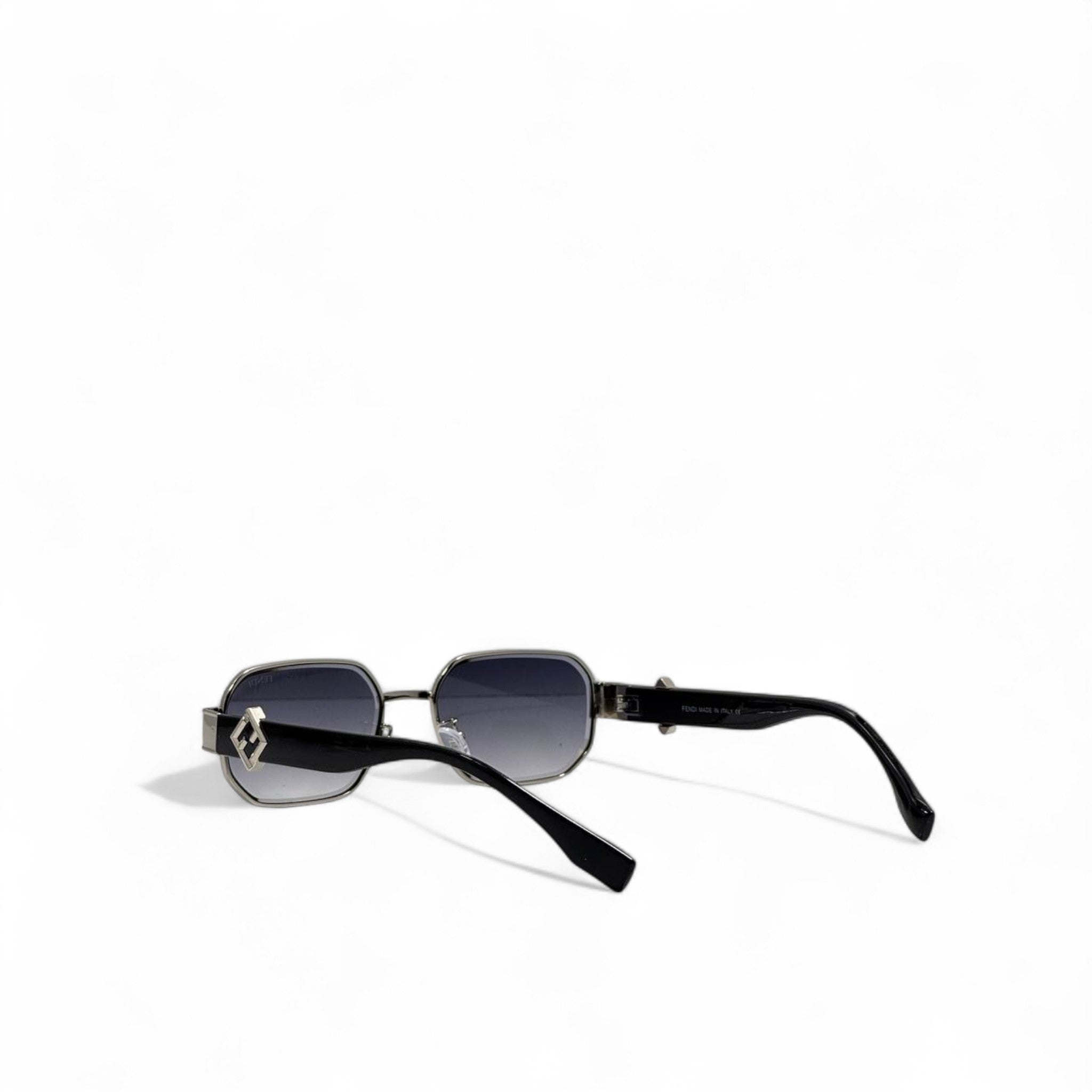 Fendi Silver Frame Iconic Sunglasses 🖤 | Bold Retro Elegance