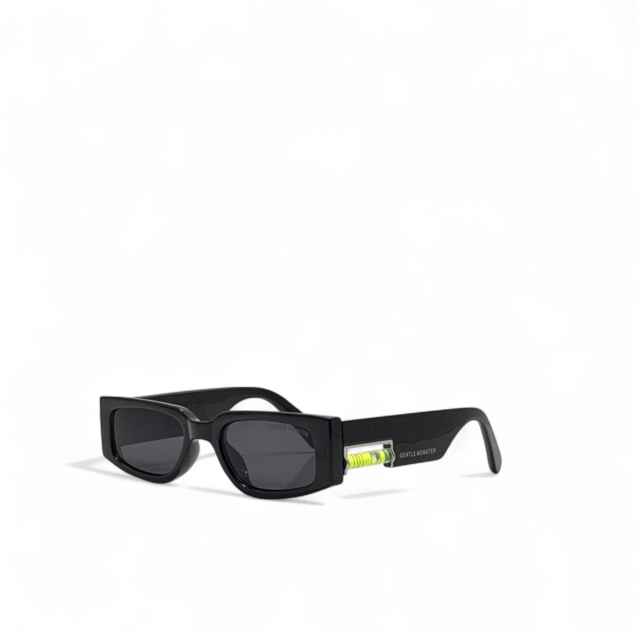 Gentle Monster Black Rectangular Sunglasses 🧪 | Unique Level Design | Statement Eyewear