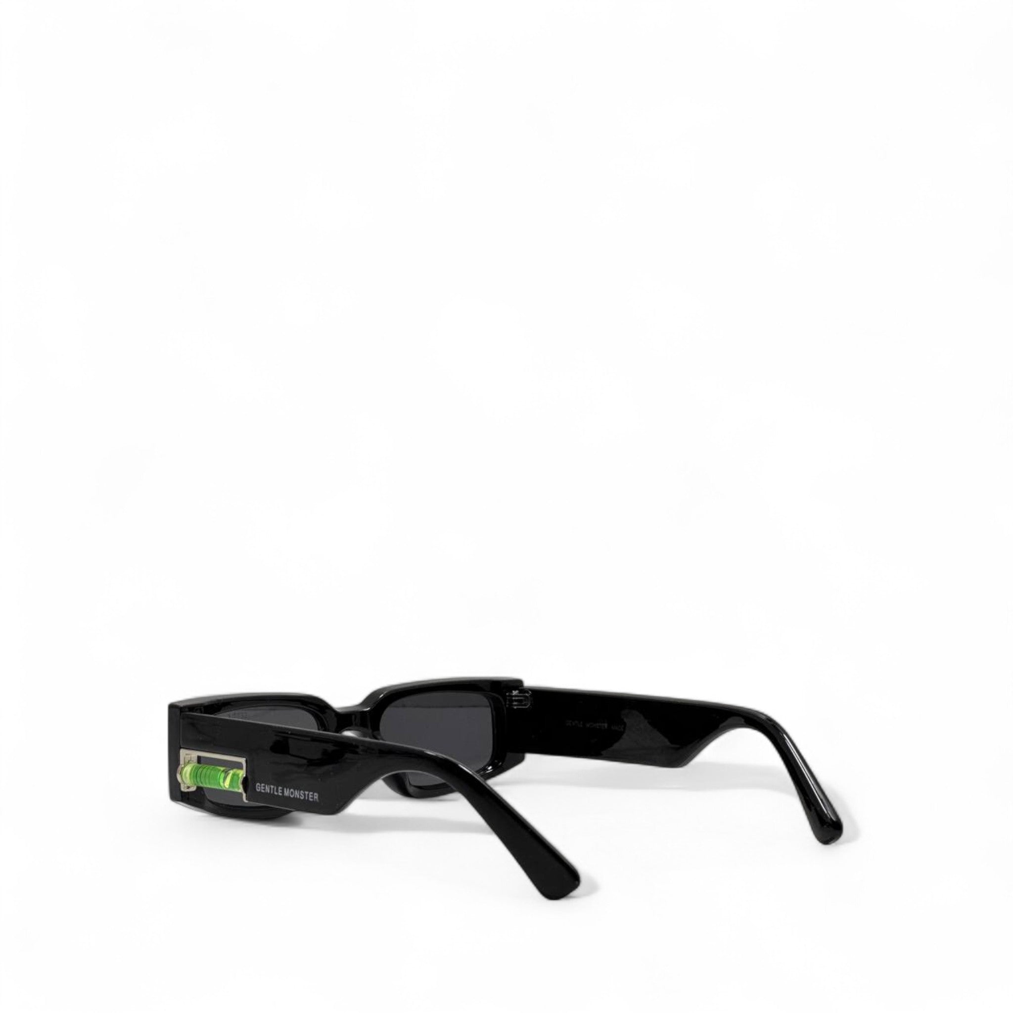 Gentle Monster Black Rectangular Sunglasses 🧪 | Unique Level Design | Statement Eyewear