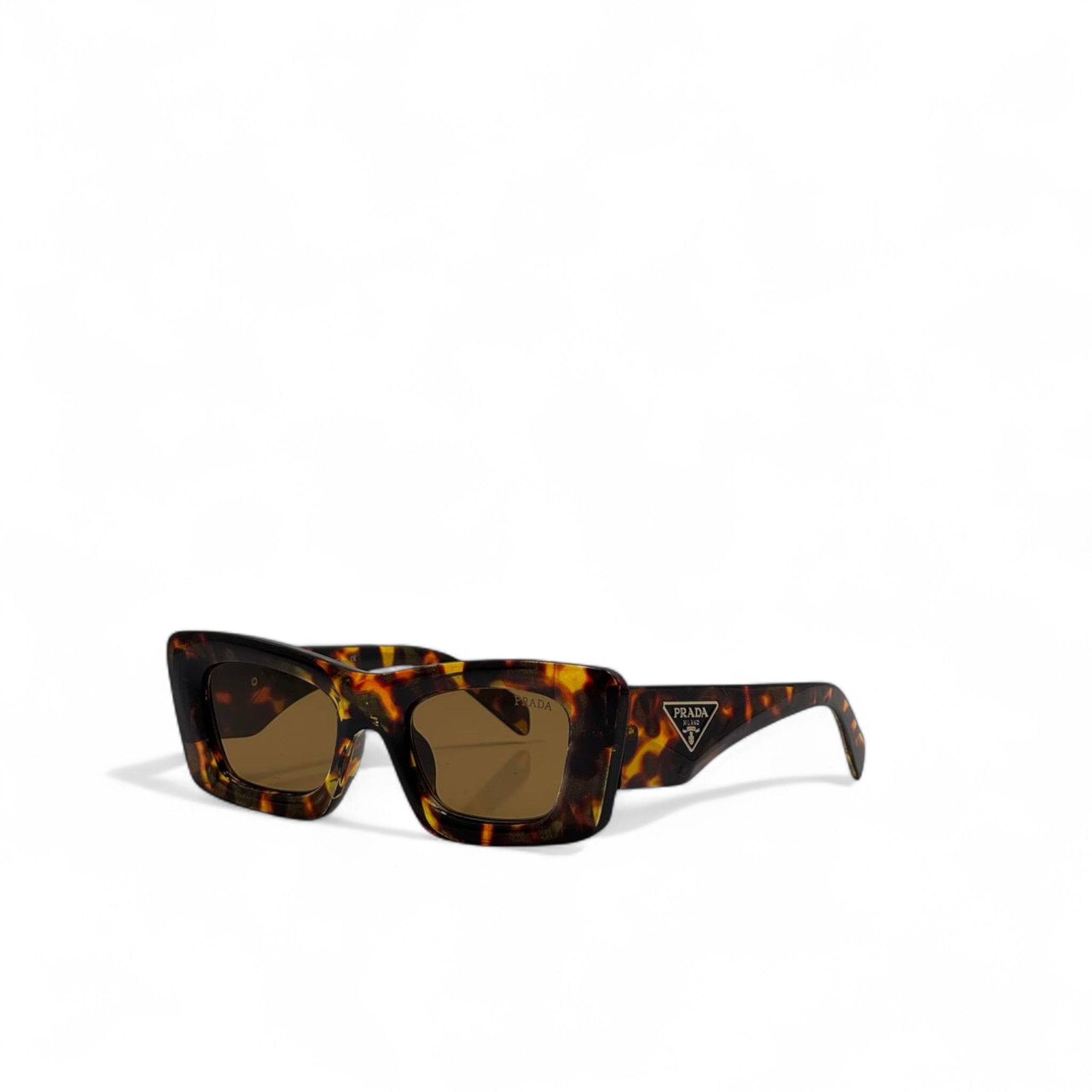 Prada Tortoiseshell Bold Frame Sunglasses 🐆 | Vintage Square Look