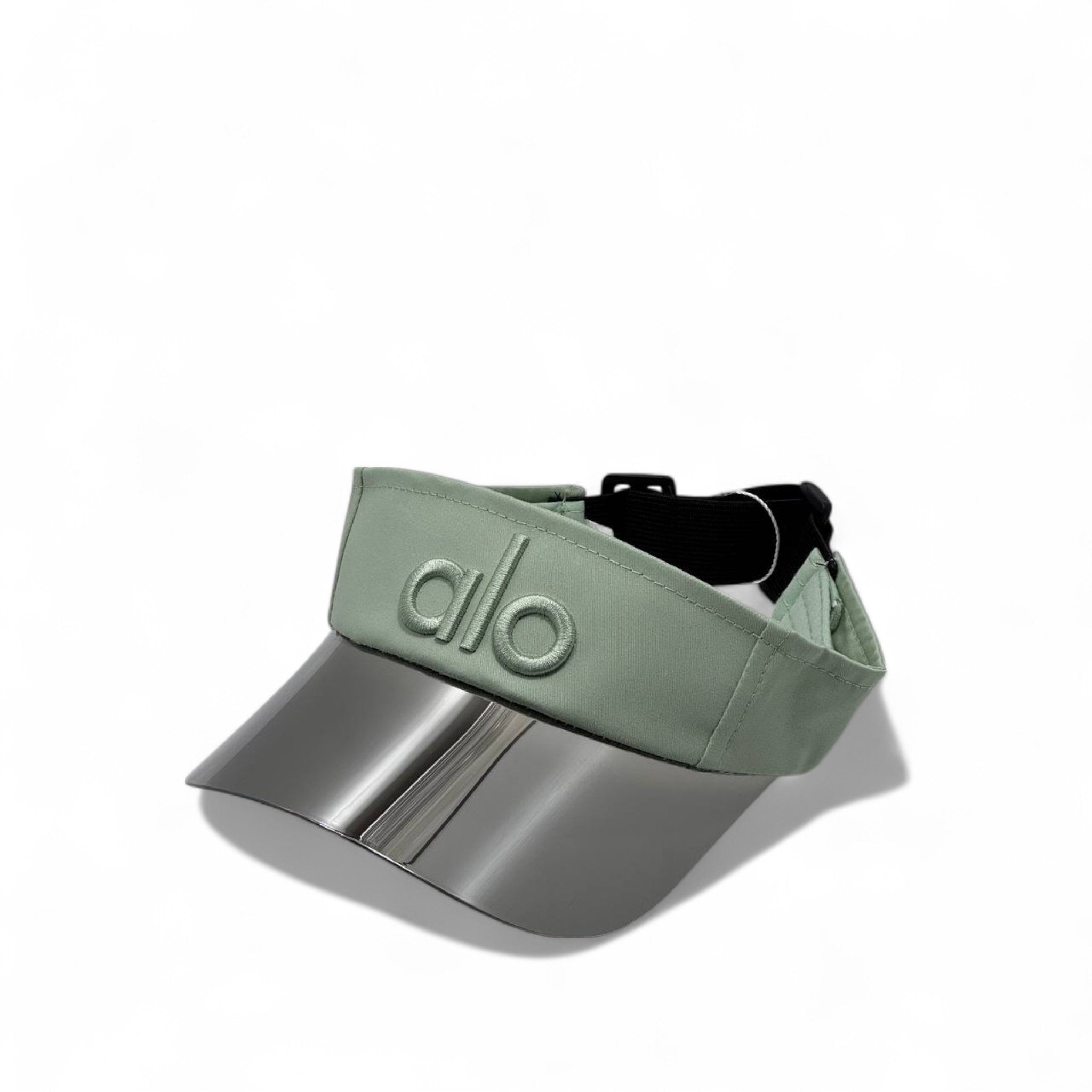 Alo Yoga Iridescent Visor Cap – Sage Green with Box 🧘🌿