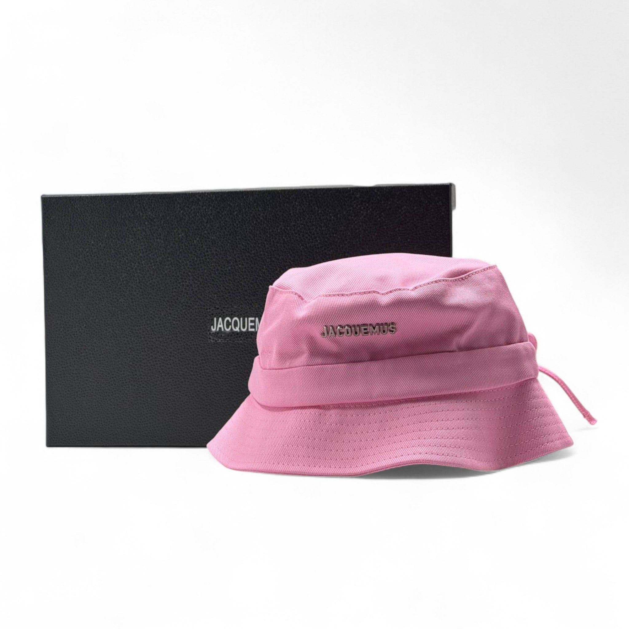 Jacquemus Pink Bucket Hat with Box โ French Chic in Bloom ๐ธ๐ค