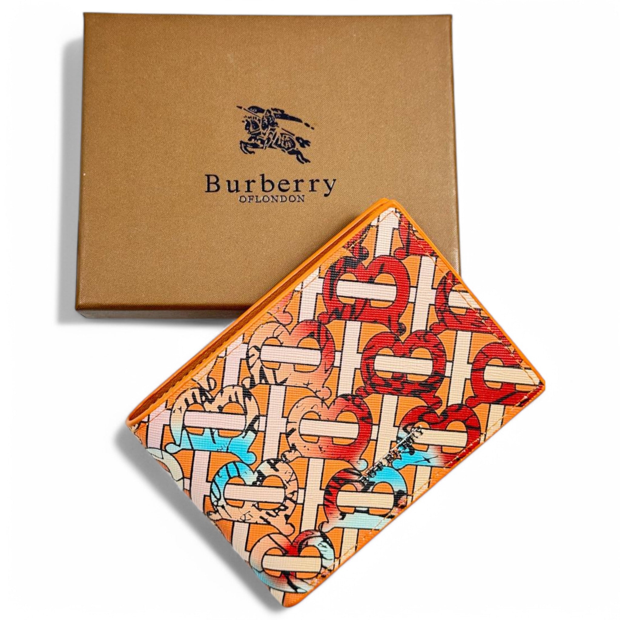 Burberry Graffiti Monogram Wallet – Limited Edition Street Art Style