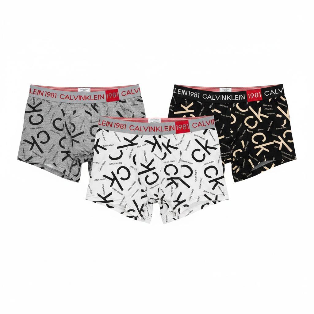 Calvin Klein 1981 3-Pack Signature Logo Boxer Briefs 🩲🔥✨