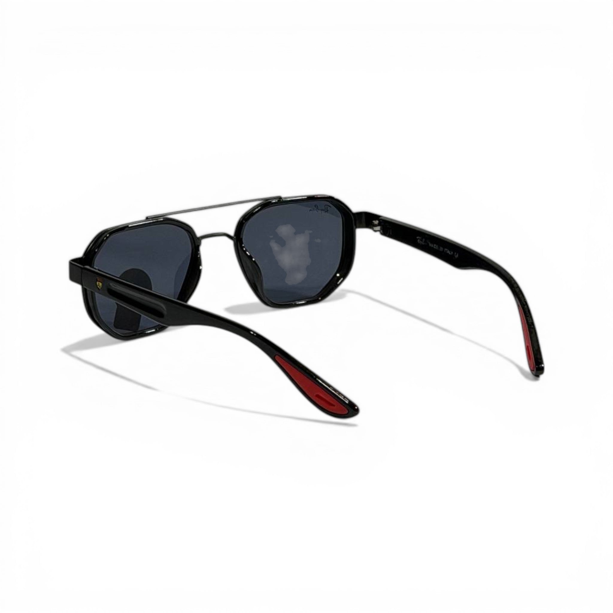 Ray-Ban Ferrari Hexagonal Black Sunglasses – G15 Lens Sport Luxury Edition 🕶️🏎️