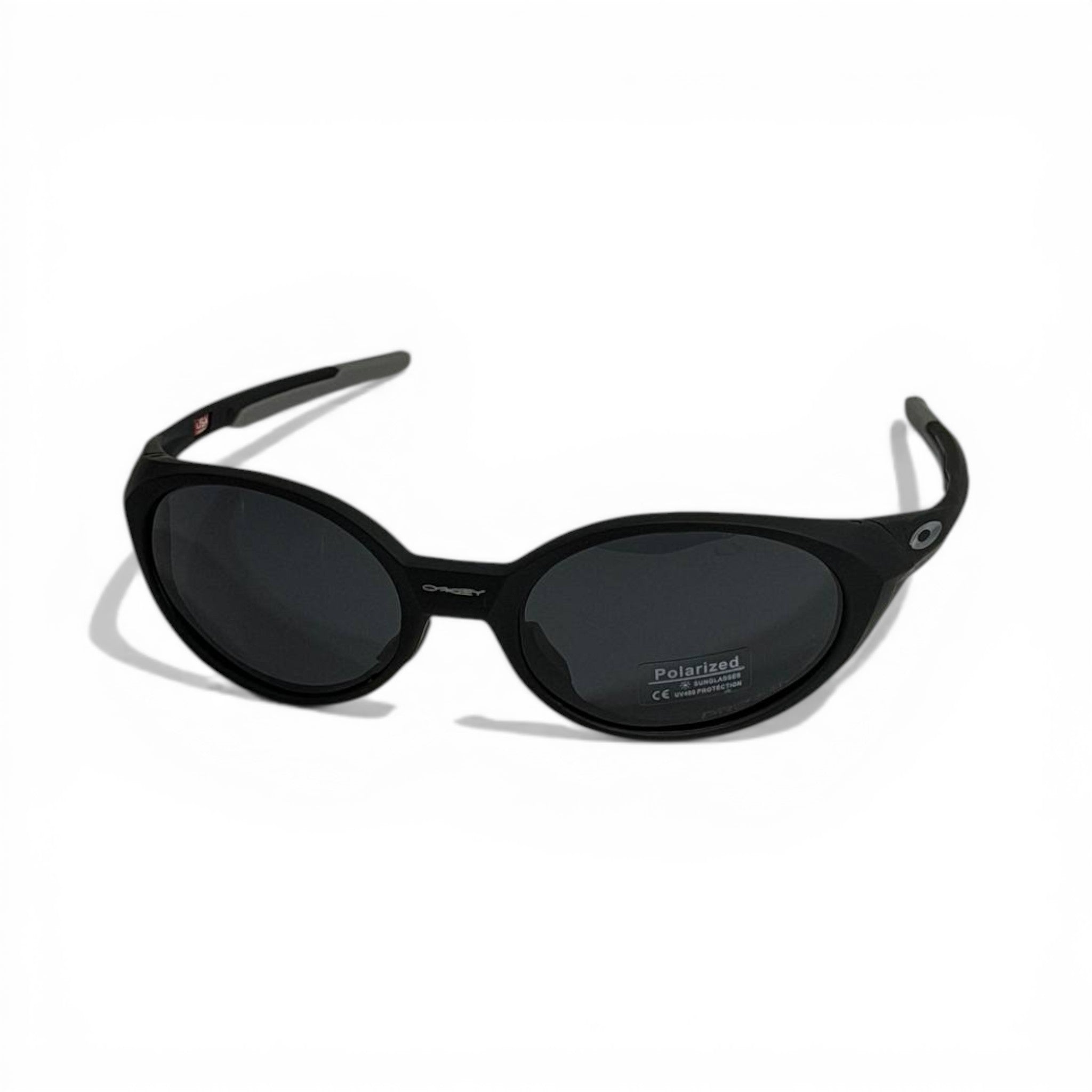 Oakley Polarized Oval Sunglasses – All Black Stealth Edition 🕶️⚡