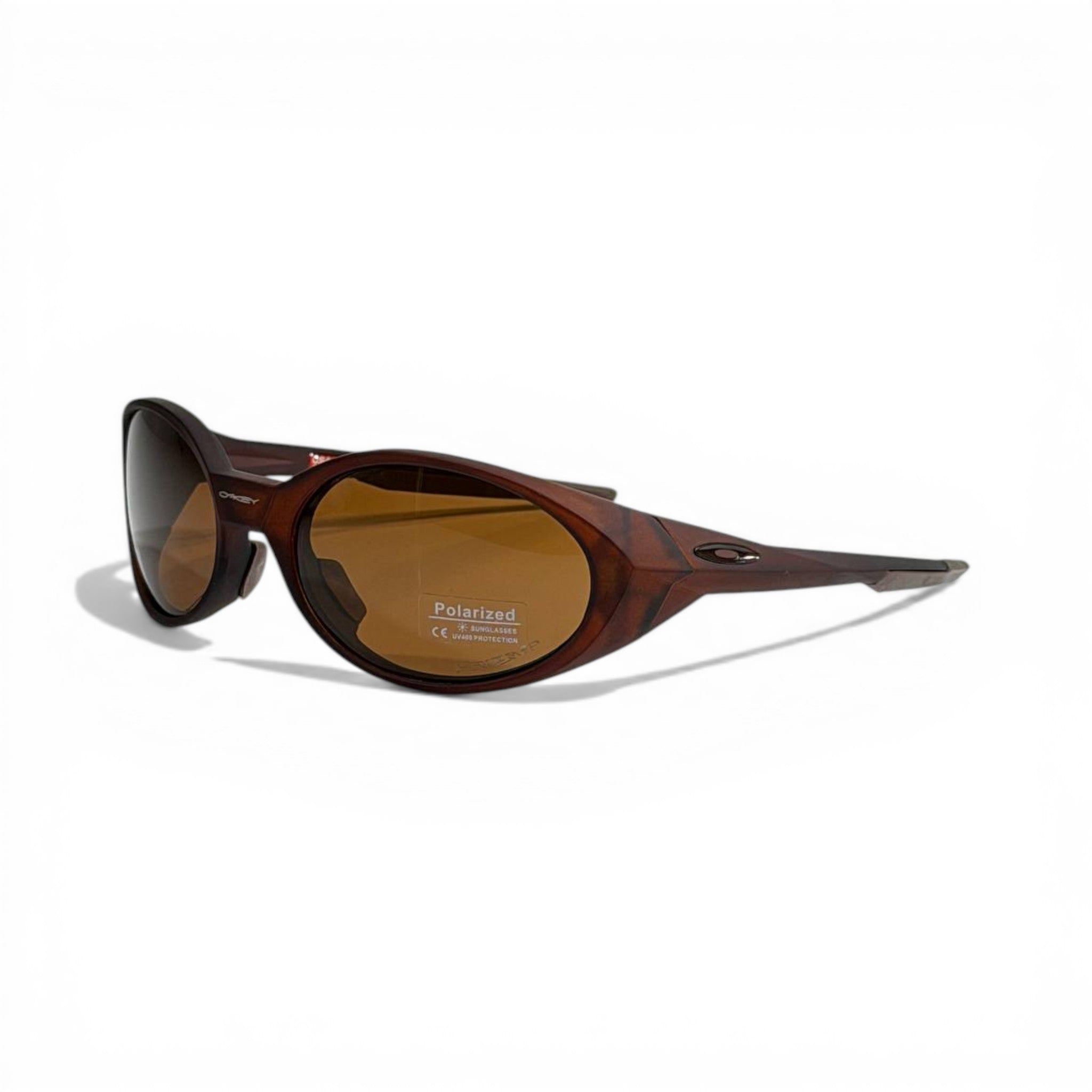 Oakley Polarized Oval Sunglasses – Tortoise Brown Retro Edition 🕶️🤎