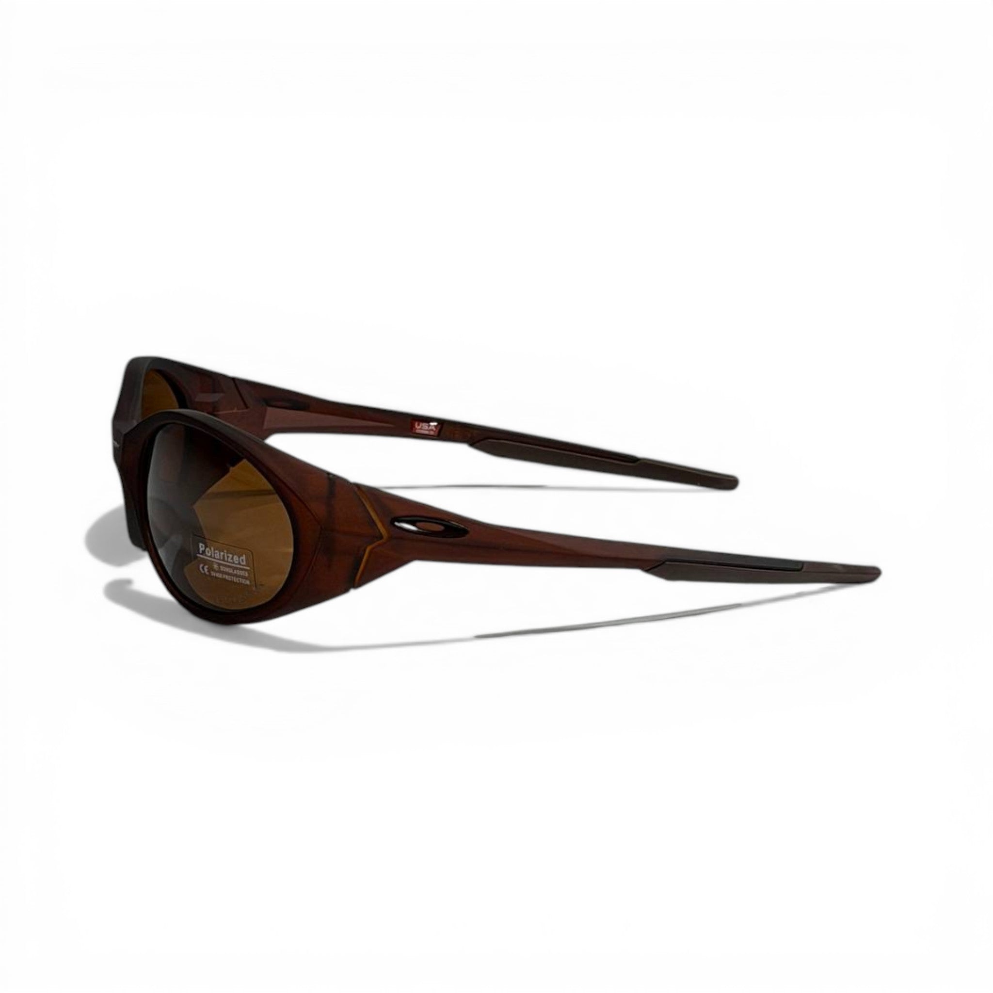 Oakley Polarized Oval Sunglasses – Tortoise Brown Retro Edition 🕶️🤎
