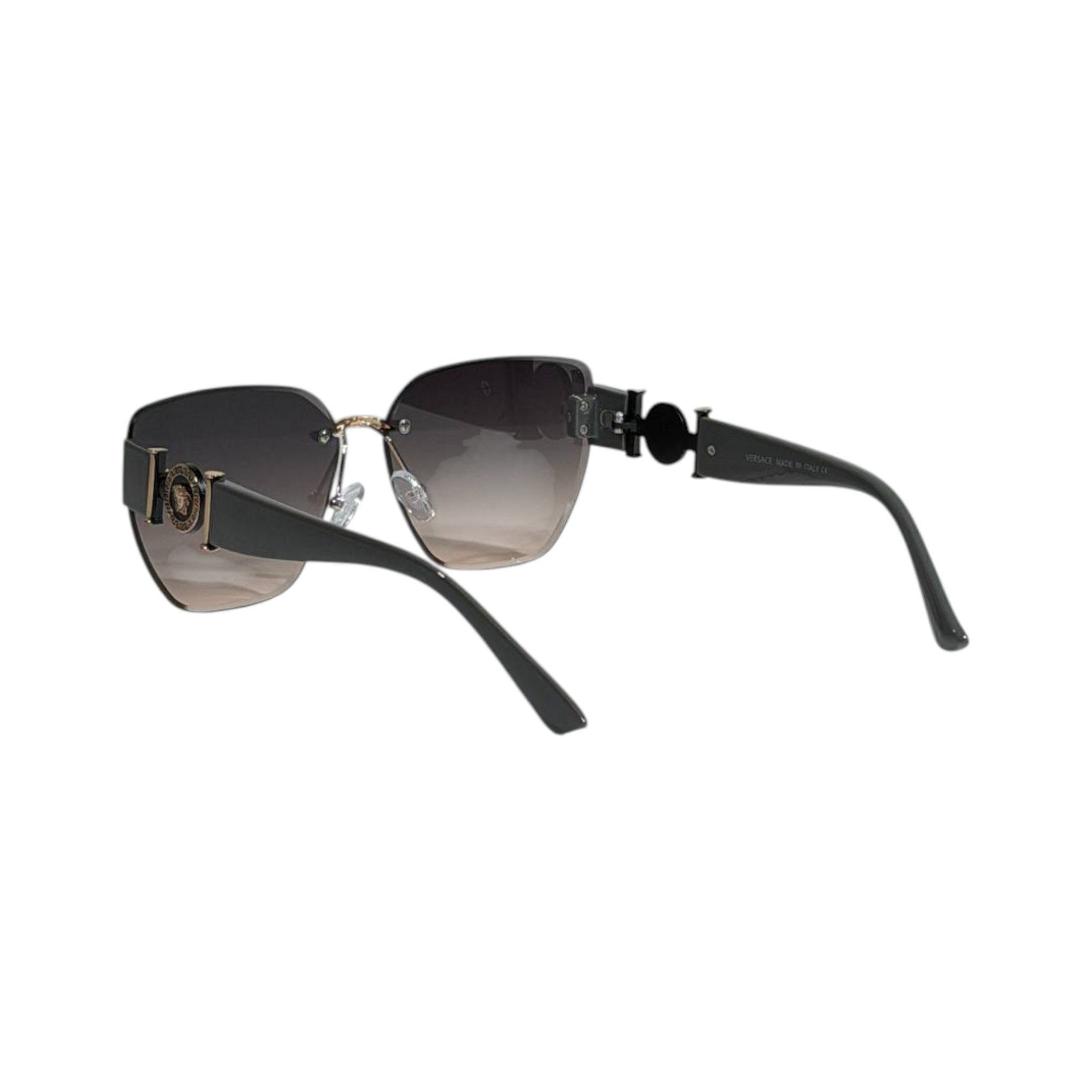 Versace Rimless Medusa Gradient Sunglasses 🩶✨ Luxury Women Designer Shades