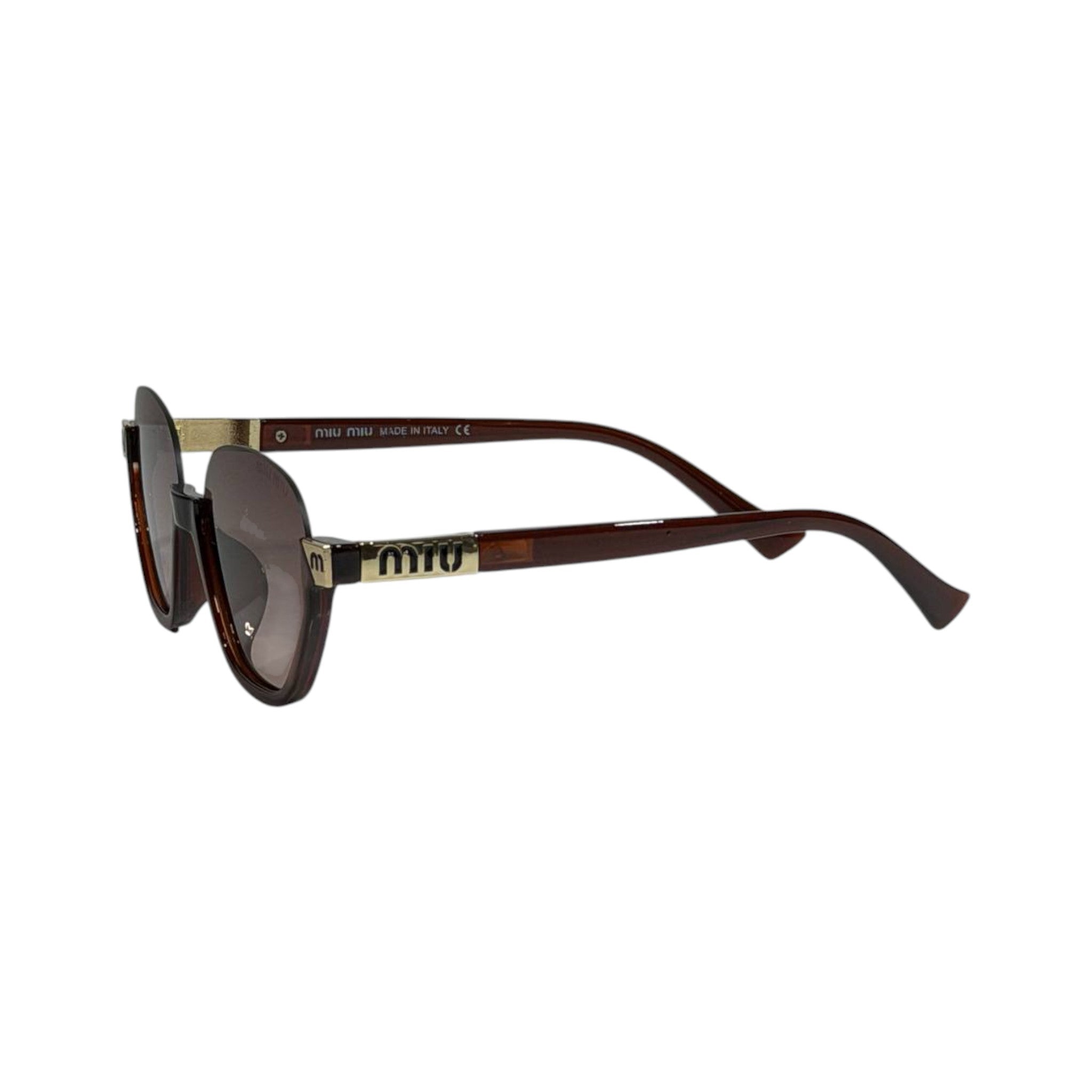 Miu Miu Luxe Oversized Brown Sunglasses 🤎✨ Chic Designer Statement Eyewear