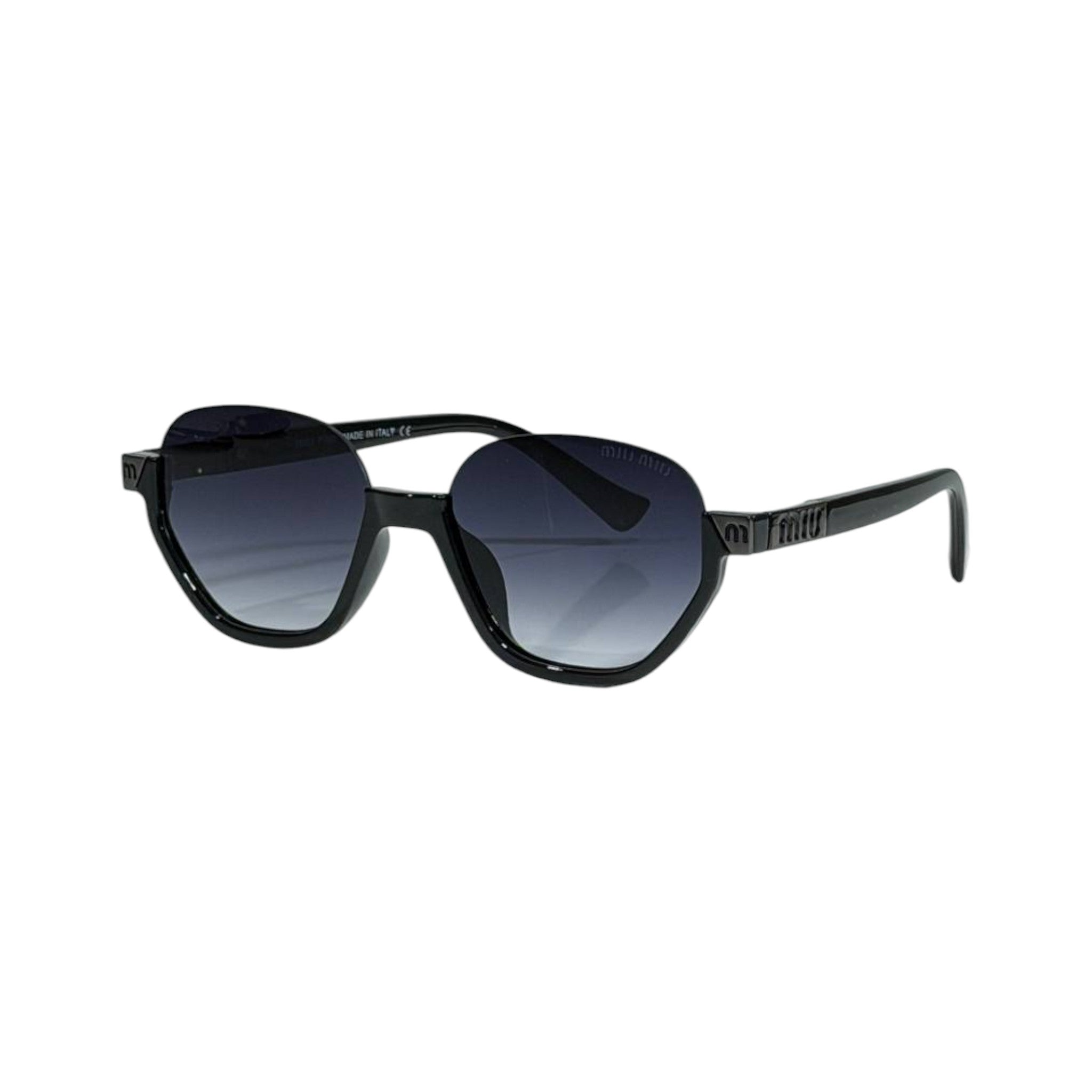 Miu Miu Luxe Oversized Black Aviator Sunglasses 🖤✨ Bold Designer Glam Eyewear