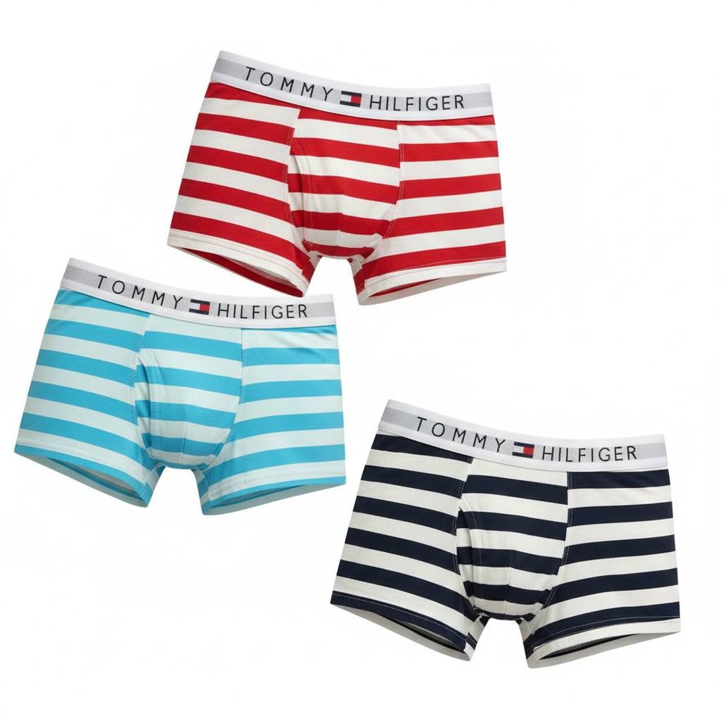 Tommy Hilfiger 3-Pack Striped Boxer Briefs 🇺🇸🩲 Premium Coastal Style Essentials