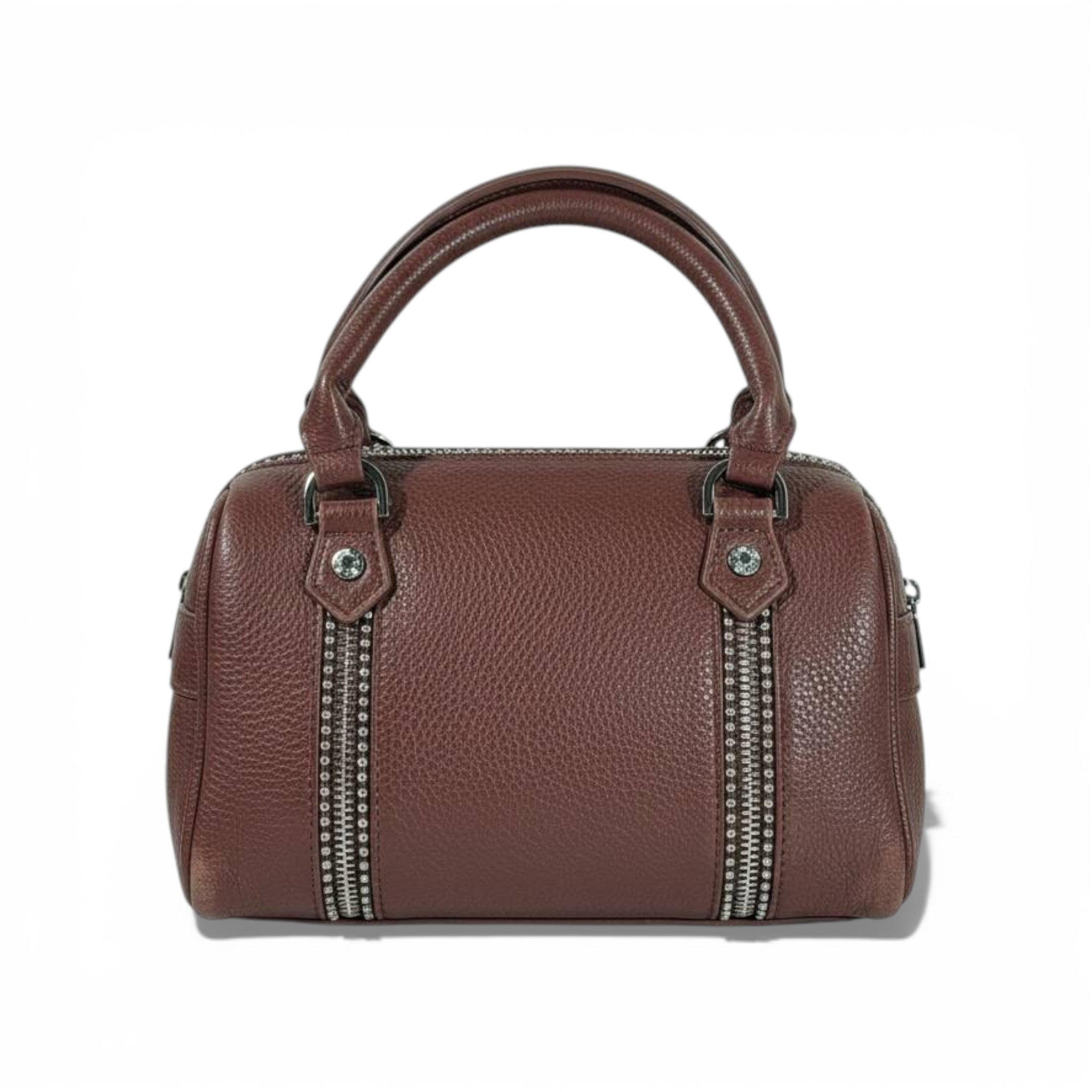 👜 Zadig & Voltaire Style Leather Mini Top-Handle Bag – Brown 🤎✨