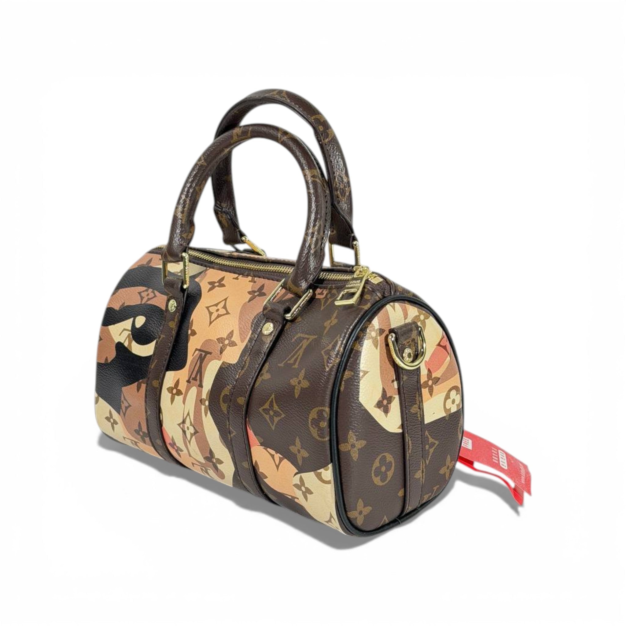 👜 Louis Vuitton Monogram Camouflage Mini Speedy Bag – Artistic Face Design