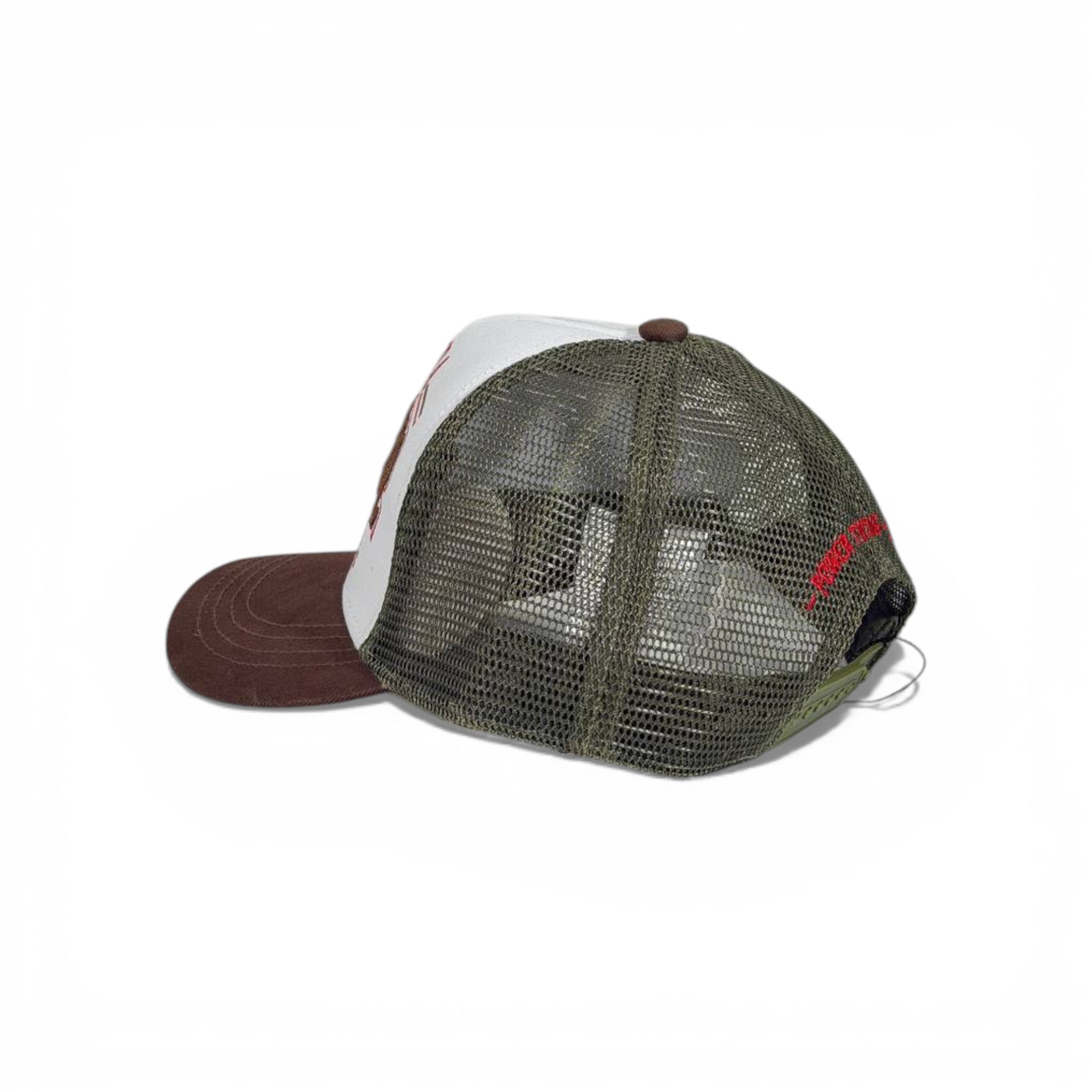 🧢 DSQUARED2 Canada Trucker Cap – Brown & Green Mesh Edition