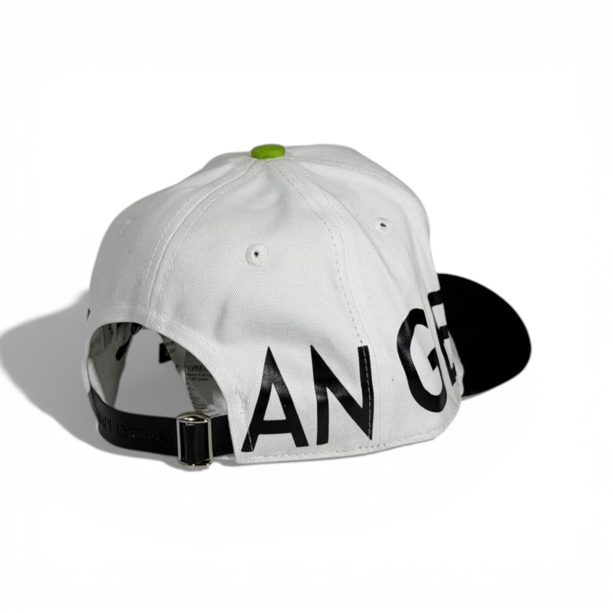 🧢 Emporio Armani White & Black Baseball Cap – Bold Logo Edition 🤍🖤✨