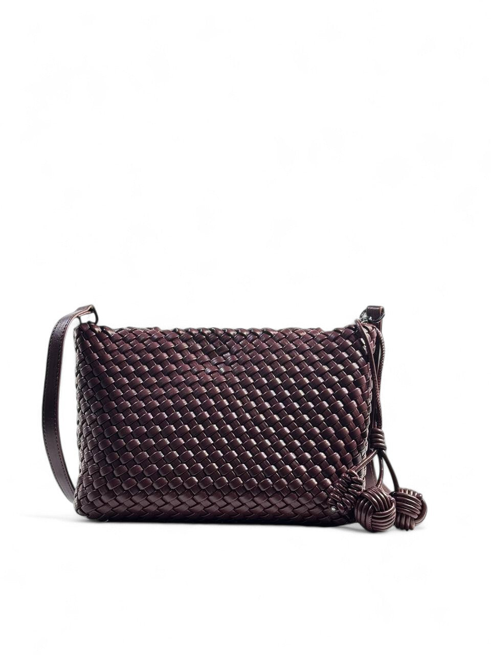Bottega Veneta BurgundyWoven Tote & Pouch Set 🍷✨ | Luxury Intrecciato Leather Bag