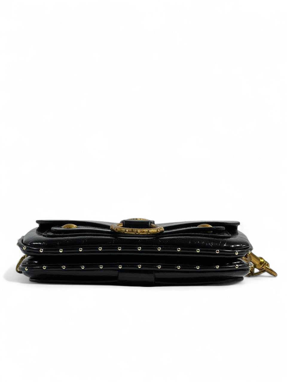 Zadig & Voltaire Black Leather Bag 🖤✨ | Gold Chain Strap – With Box 📦